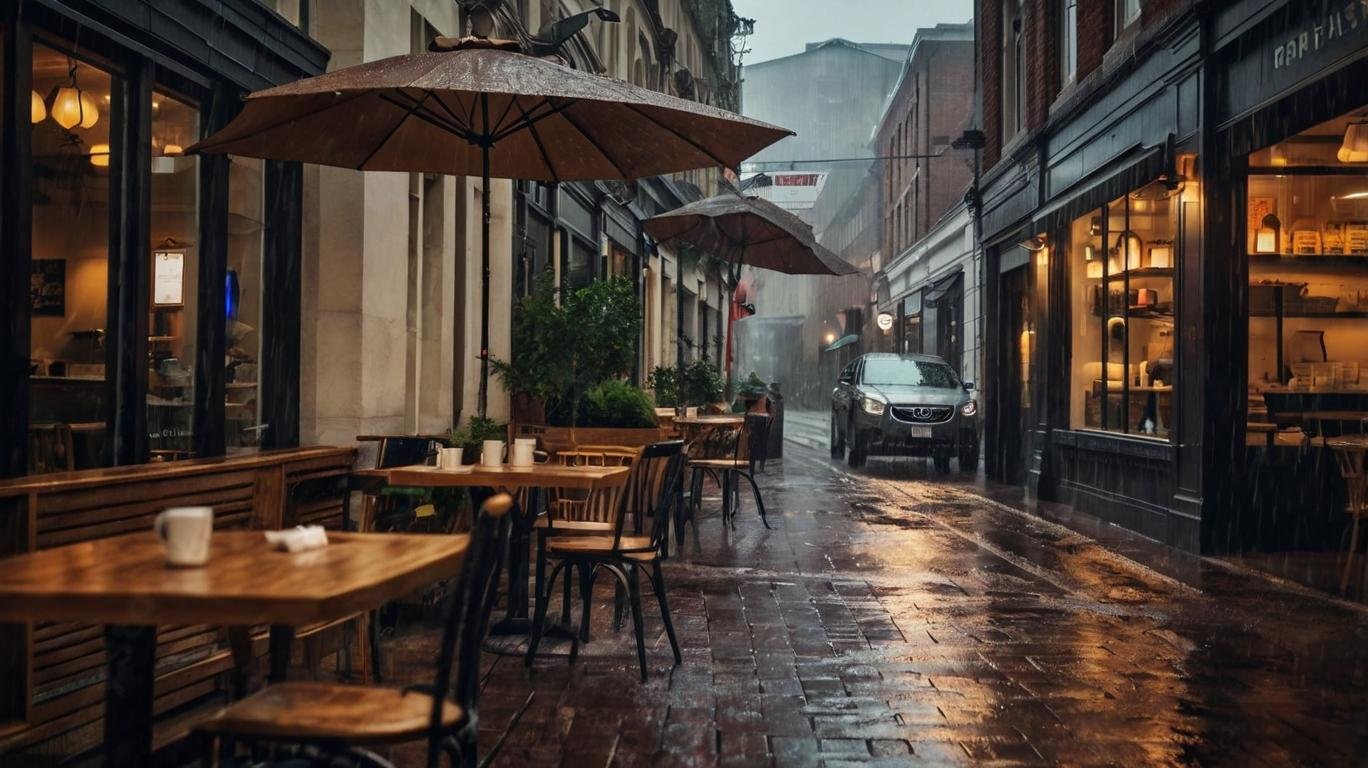 Download Free coffee shop in rain loading=