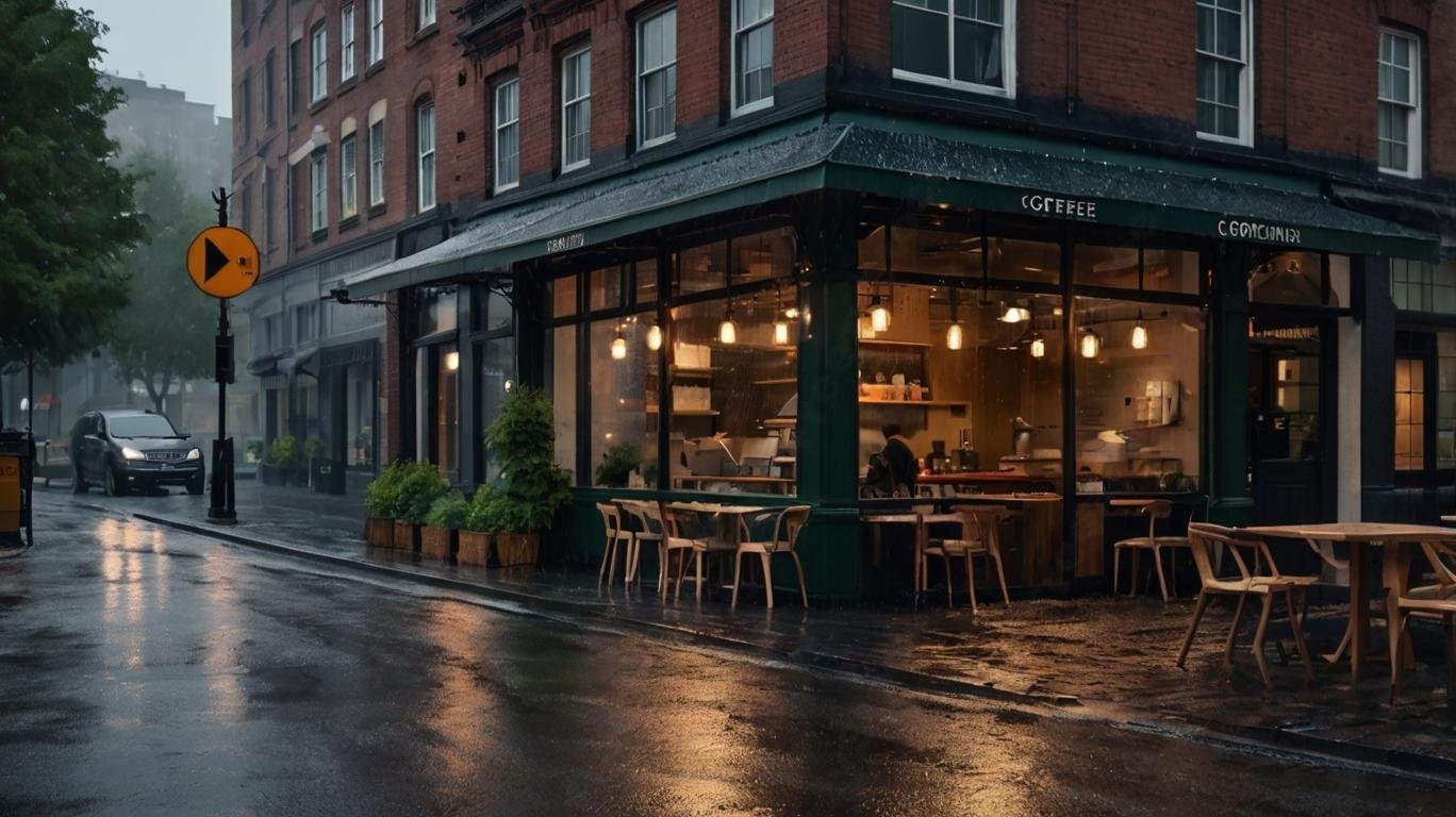 Download Free Coffee Shop In Rain loading=