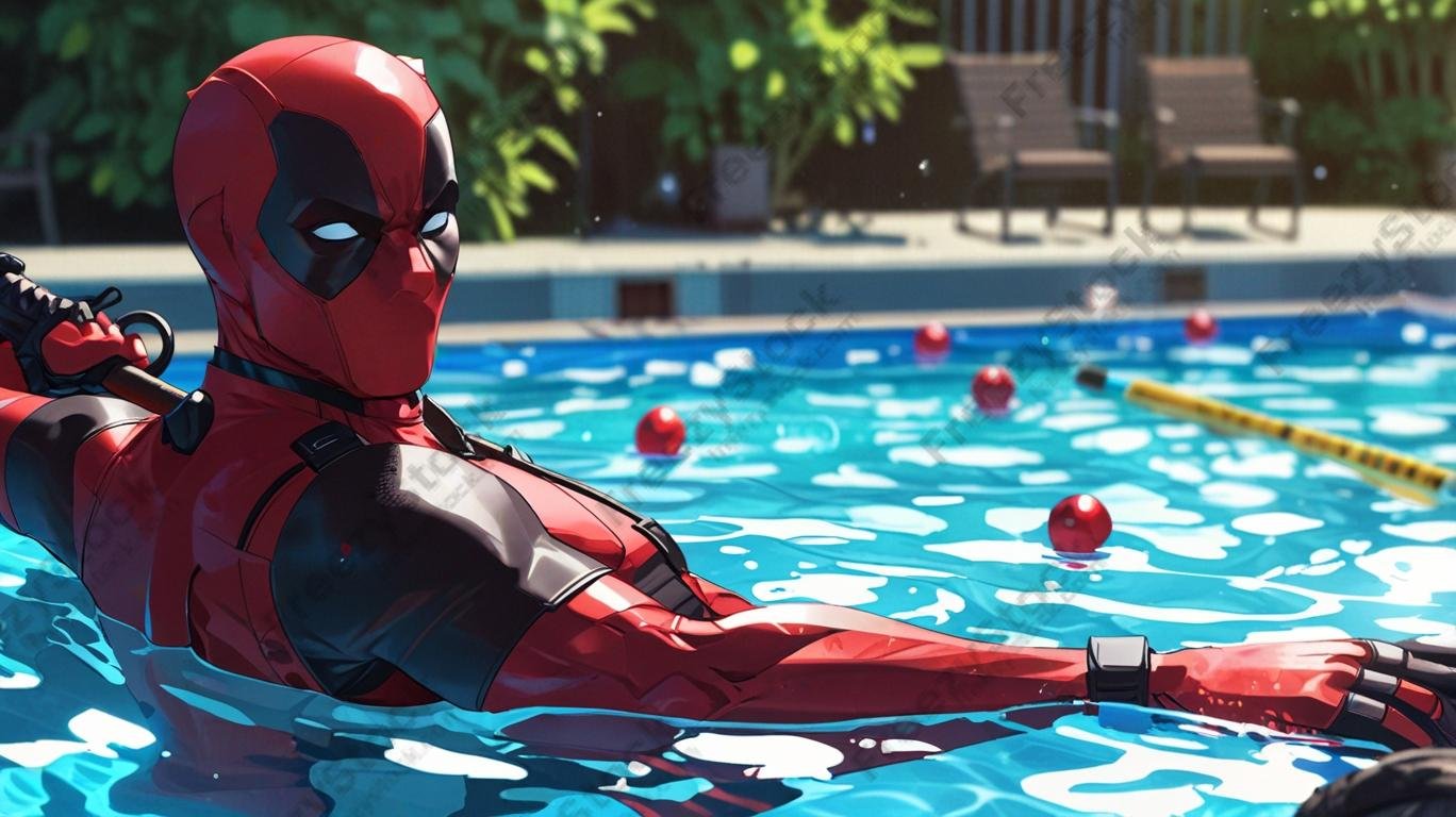 Download Free Deadpool In Anime Avatar 4k loading=