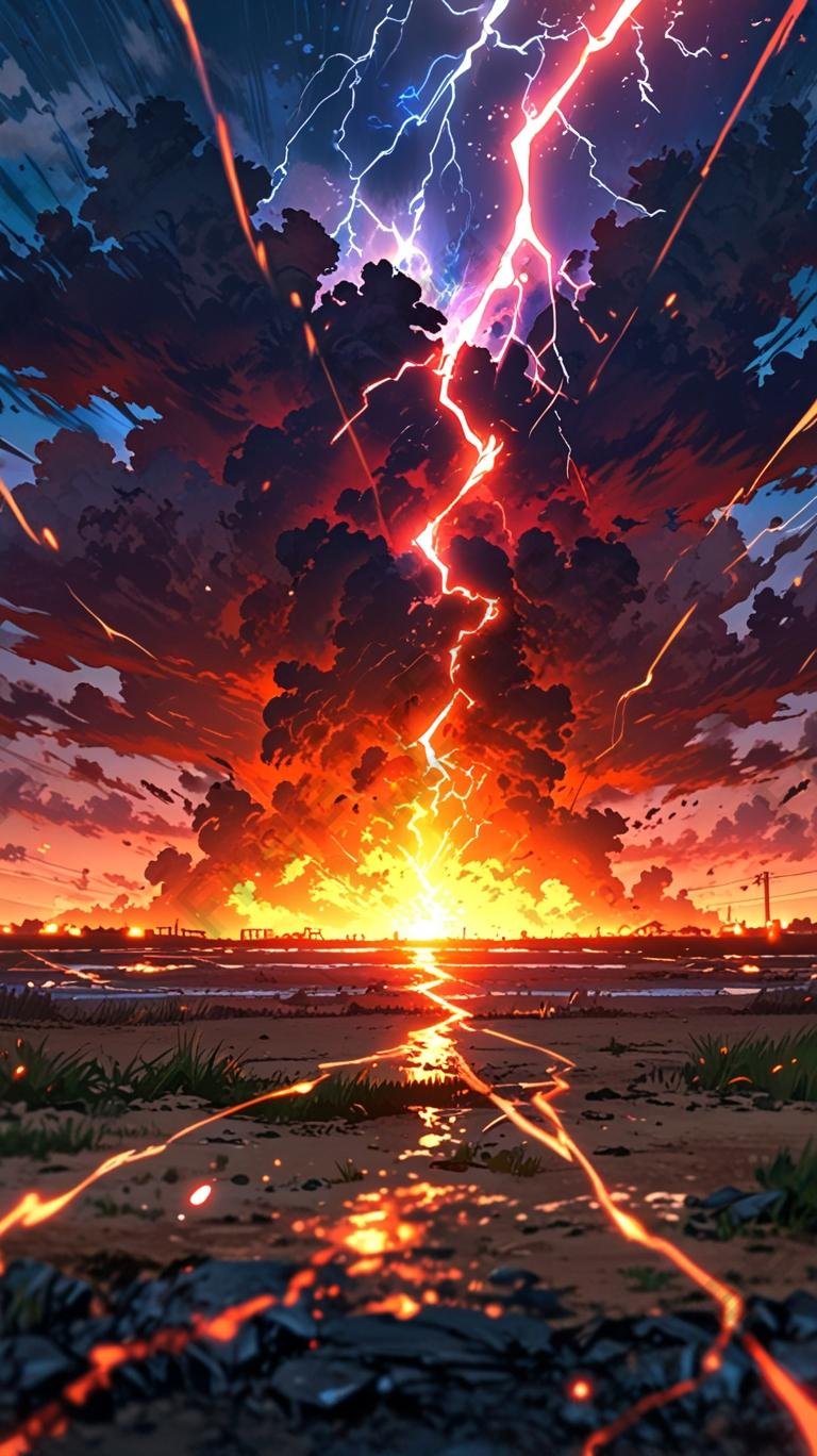 Download Free Lightning sky wallpaper for mobile loading=