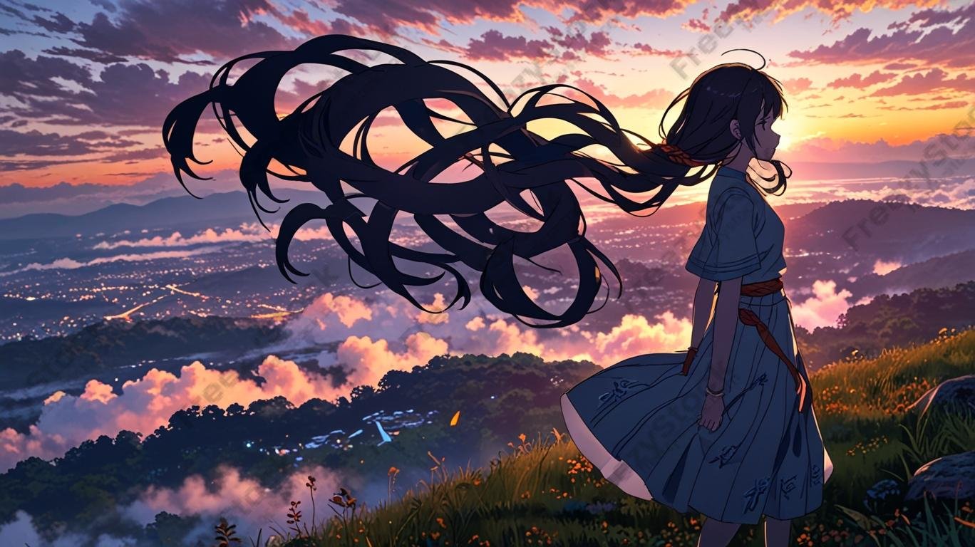 Download Free Anime girl wallpaper for desktop loading=