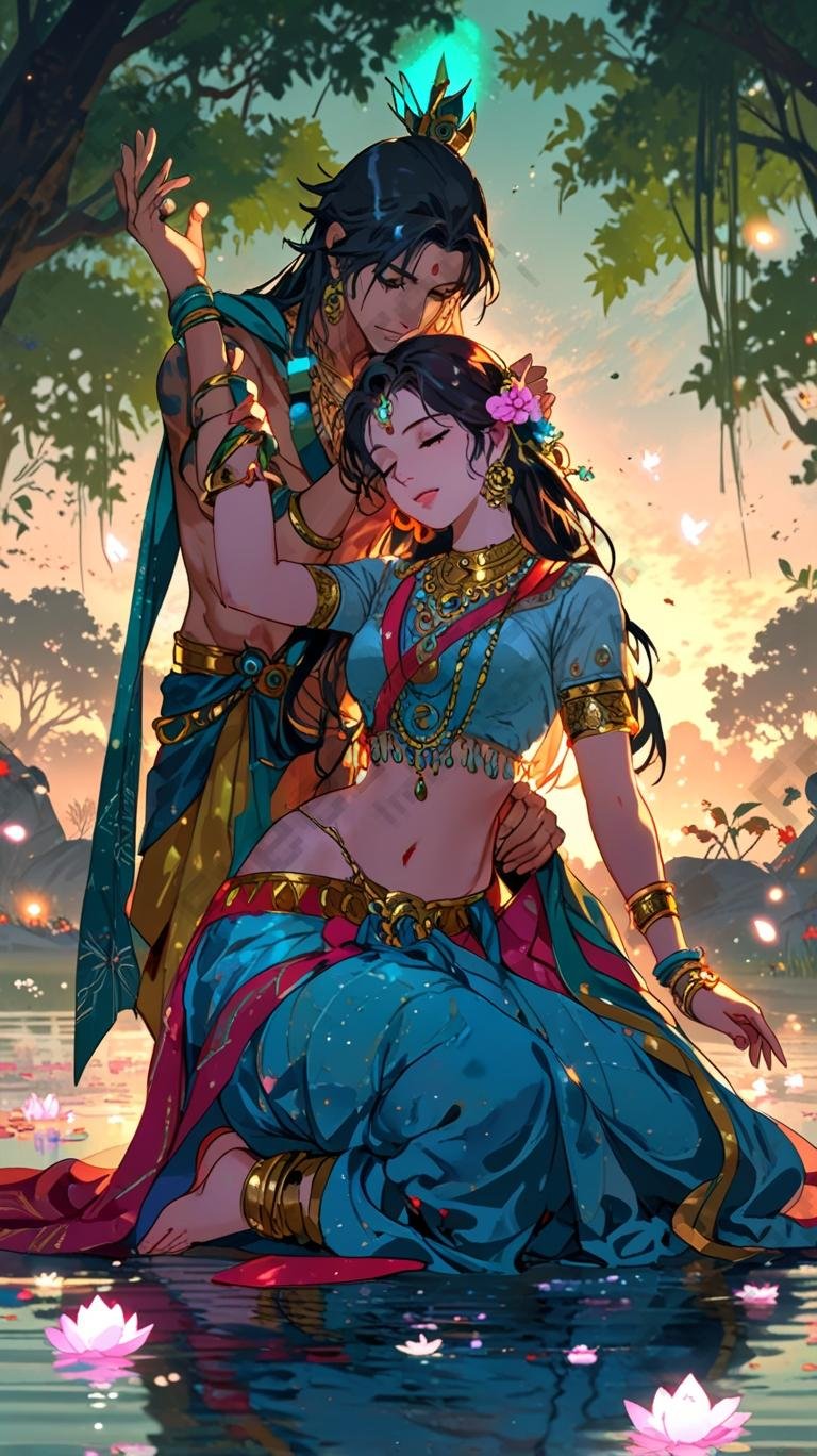 Download Free Radha Krishna wallpaper 4k loading=