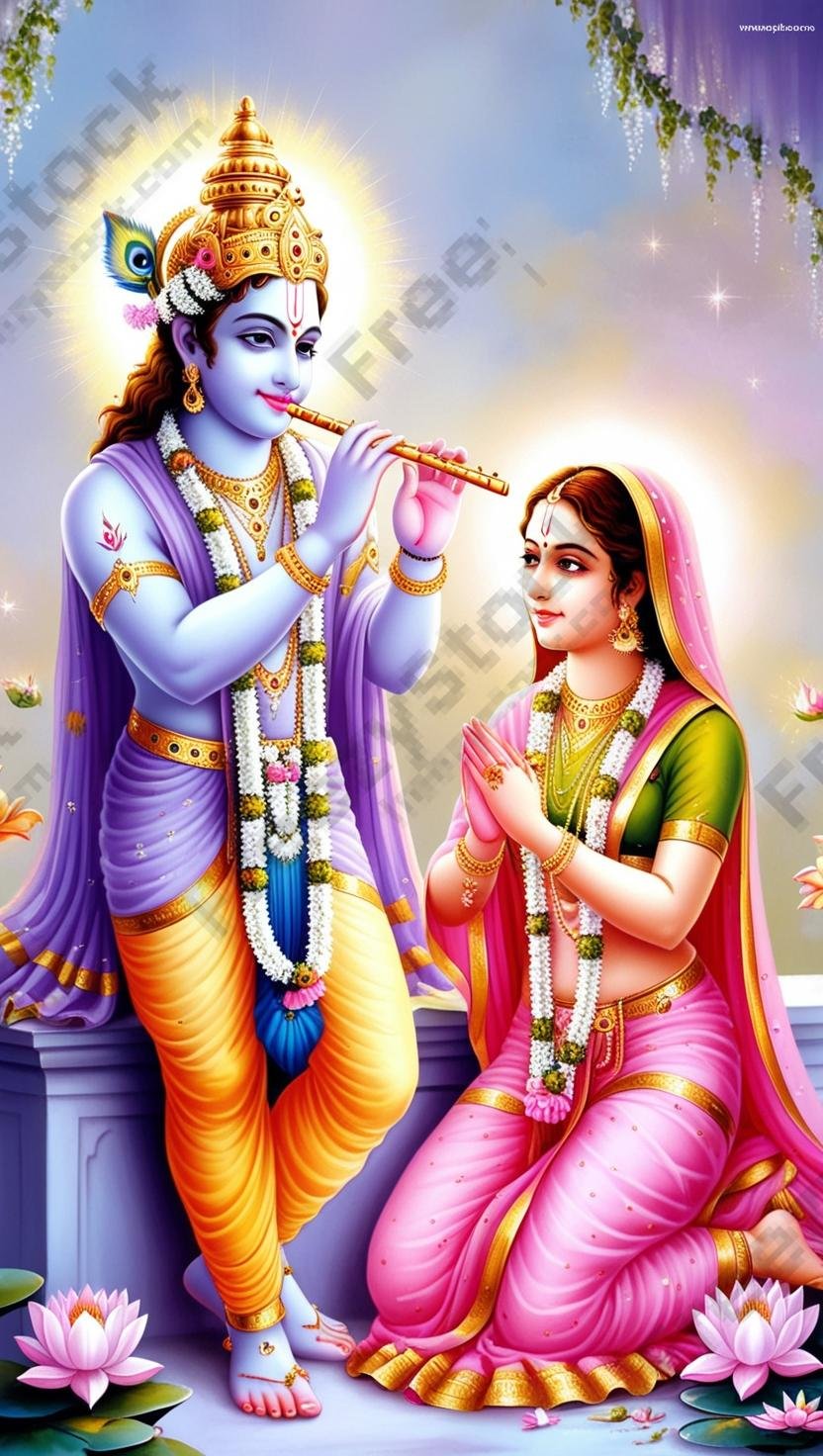 Download Free Radha Krishna poster loading=