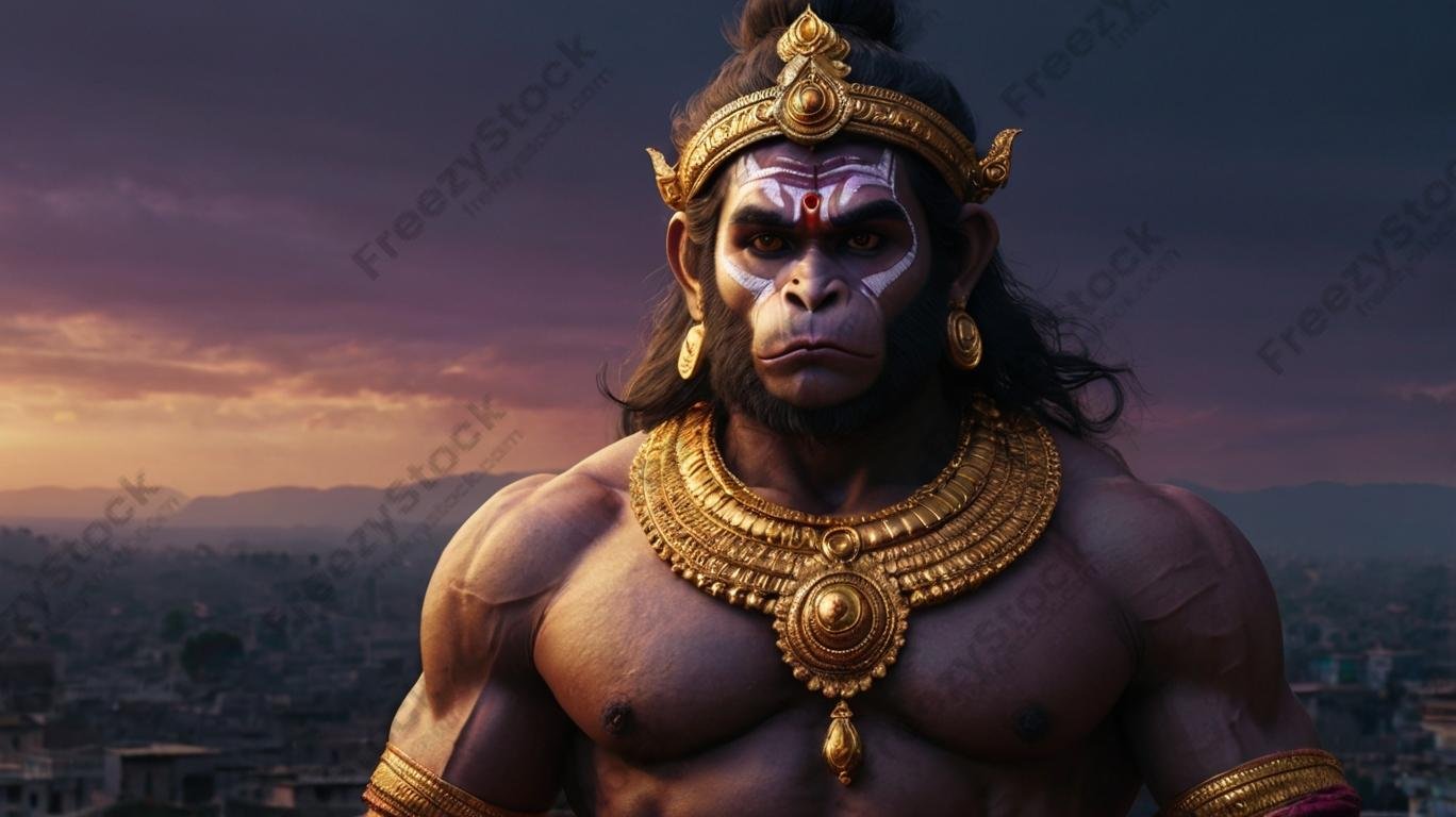 Download Free iPhone Hanuman wallpaper loading=