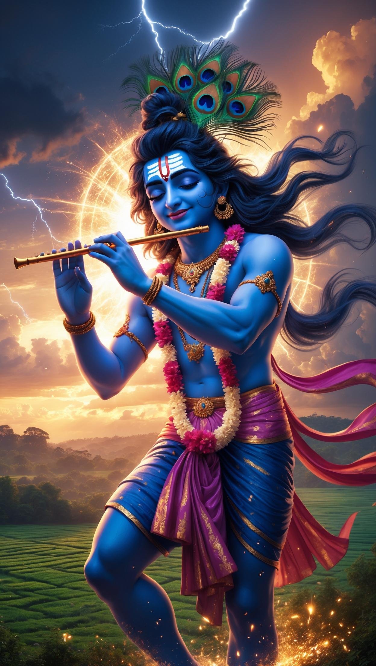 Download Free Shree Krishna HD Wallpaper loading=