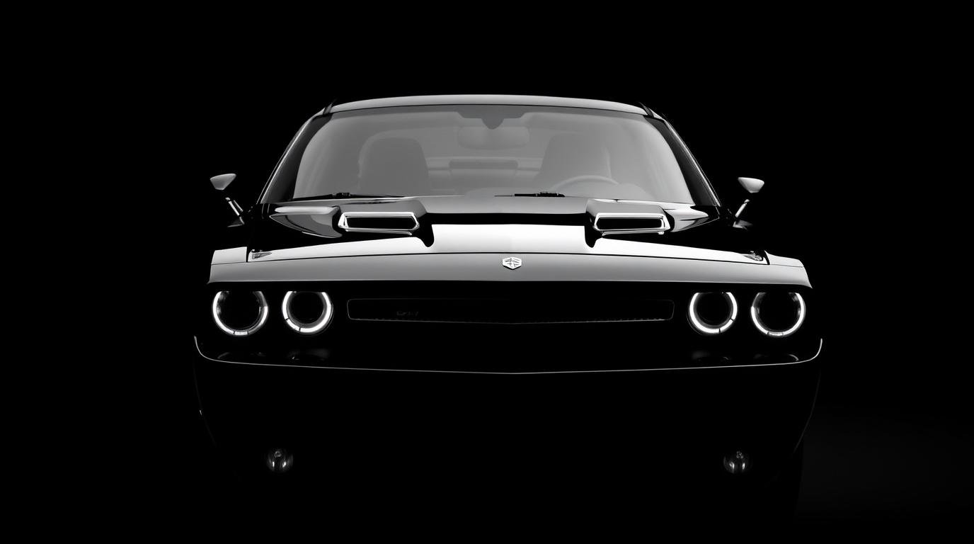Download Free Dodge Challenger dark wallpaper HD loading=