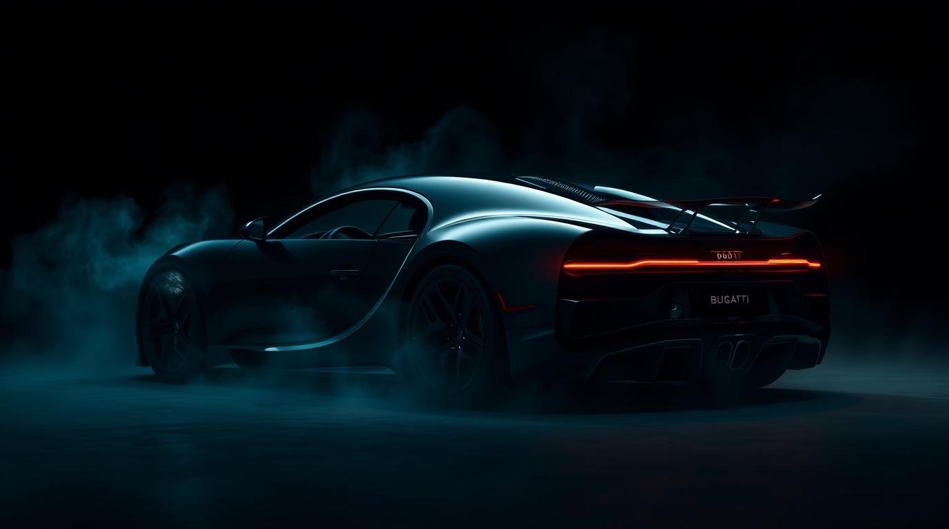 Download Free Buggati Chiron Dark wallpaper loading=