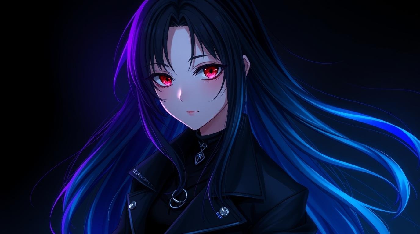 Download Free Dark Anime Girl wallpaper loading=