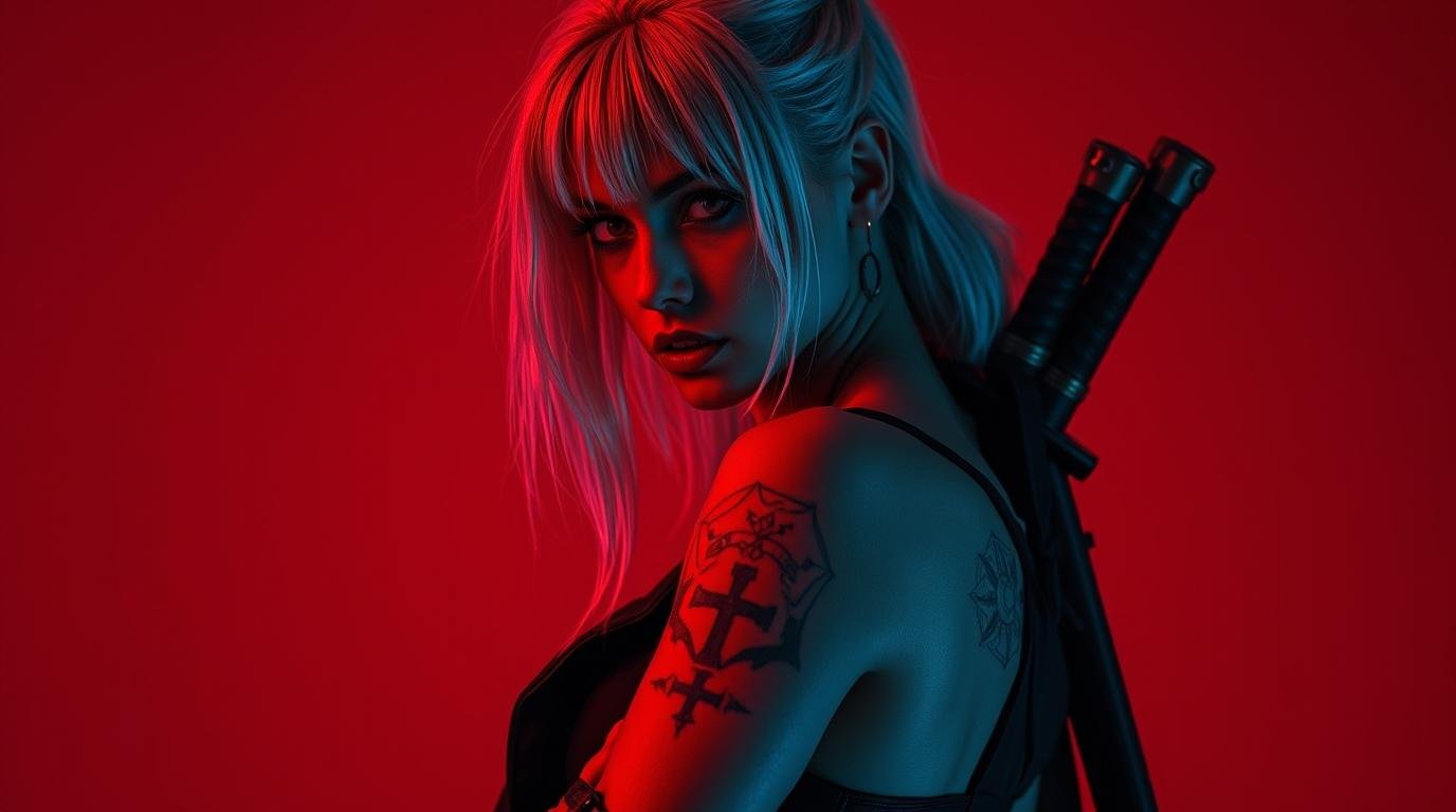 Download Free Anime cyberpunk girl wallpaper loading=