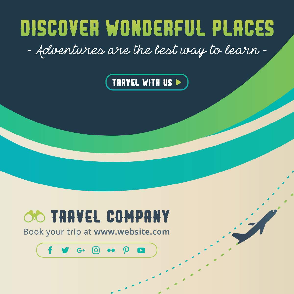 Download Free Social Media Travel Post Template loading=
