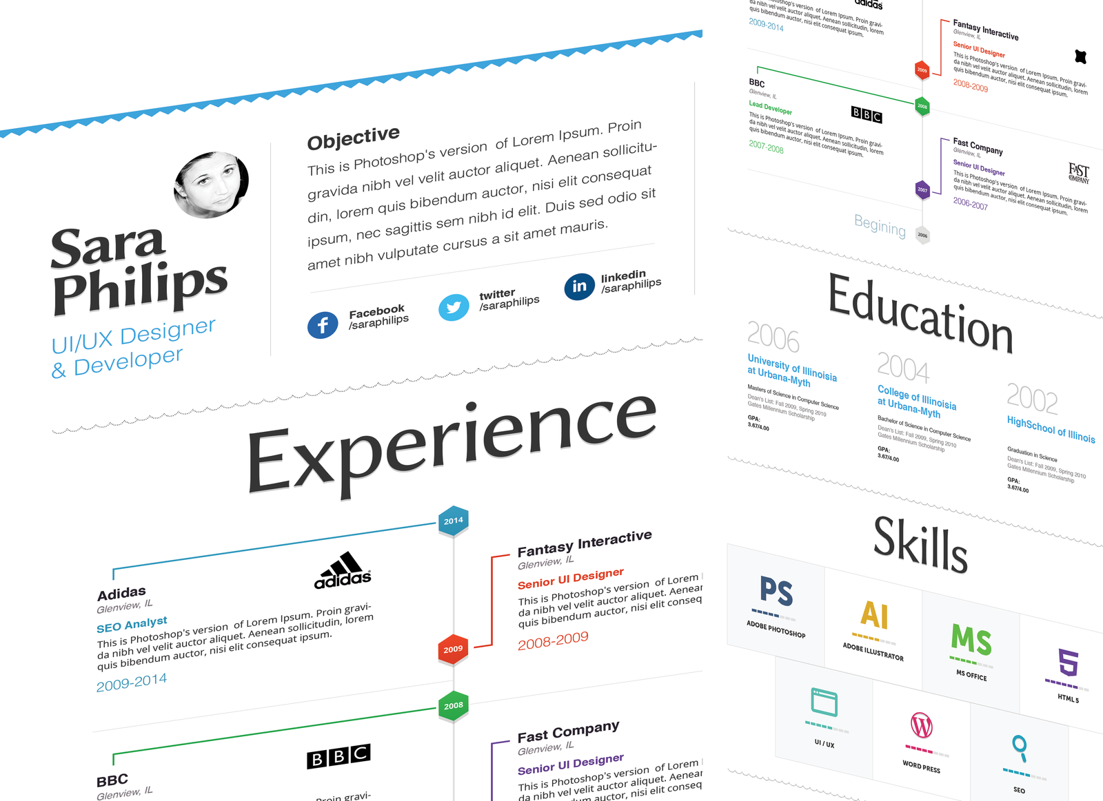 Download Free Full Page CV Template For Students 2025 loading=