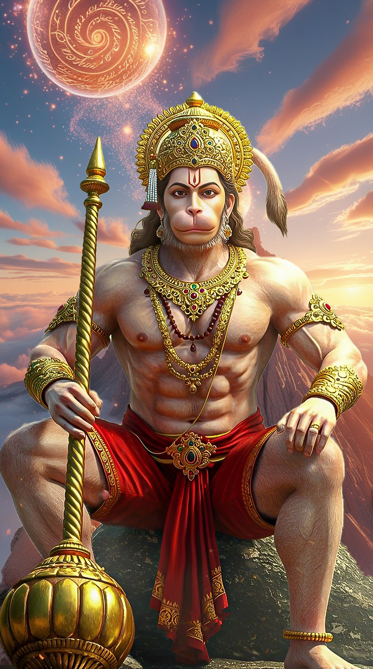 Download Free iPhone Hanuman Wallpaper 4k