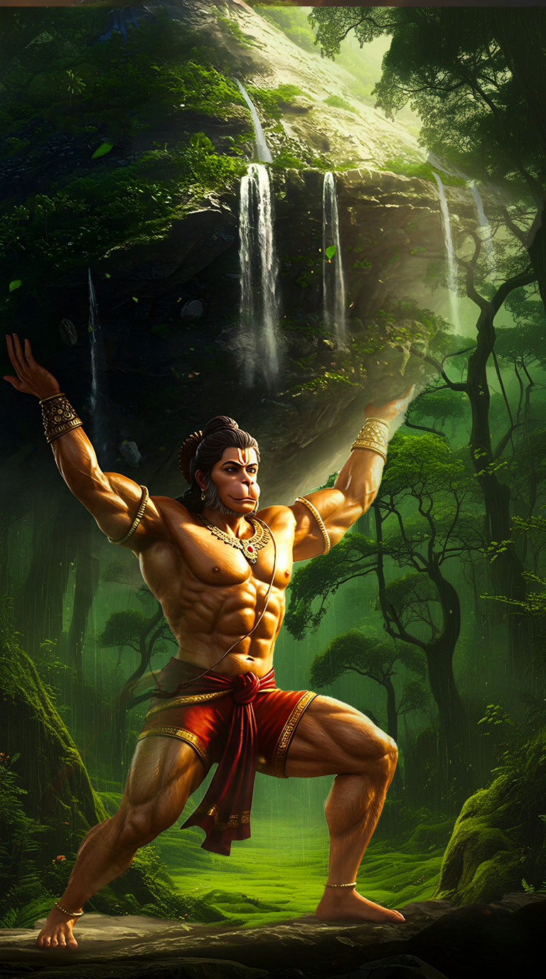 Download Free Hanuman iPhone Wallpaper