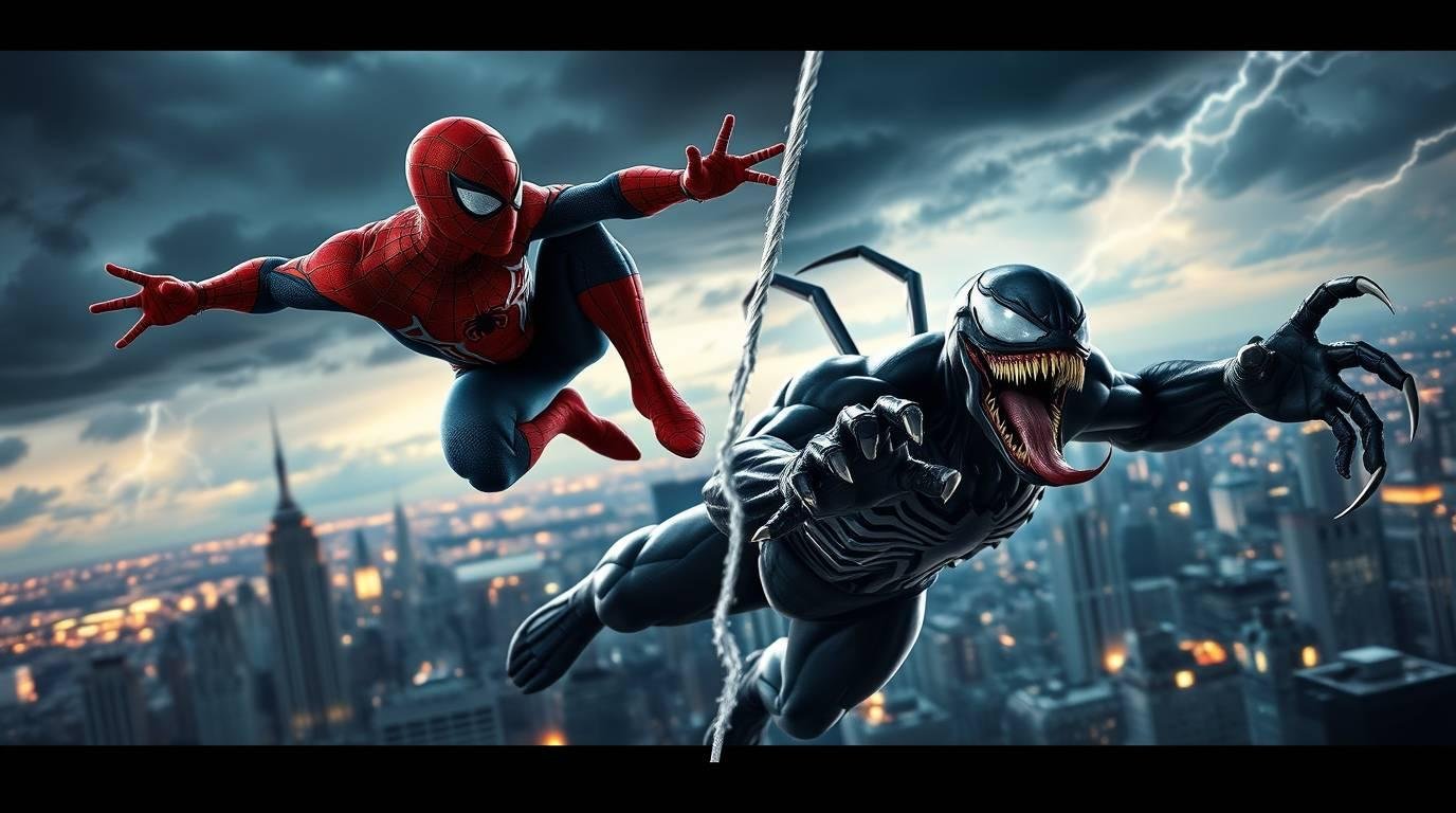 Download Free Spider-Man And Venom Wallpaper