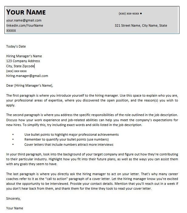 Download Free Cover Letter template for Freshers loading=