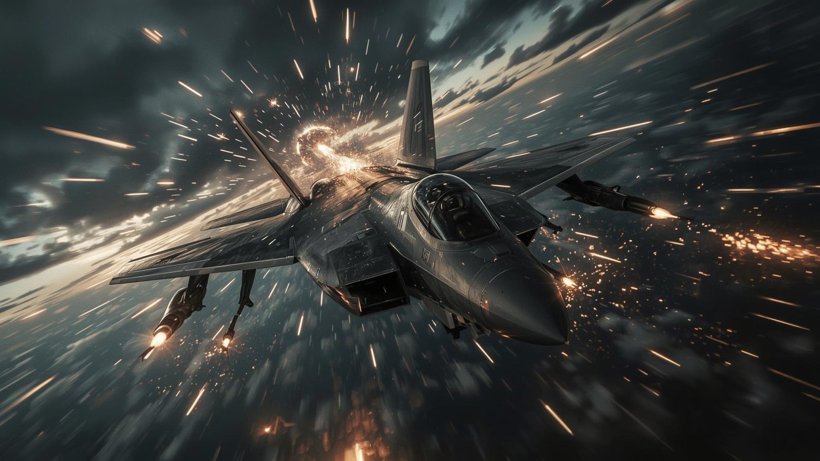 Download Free Fighter Jet Firing Missiles Wallpaper 4K