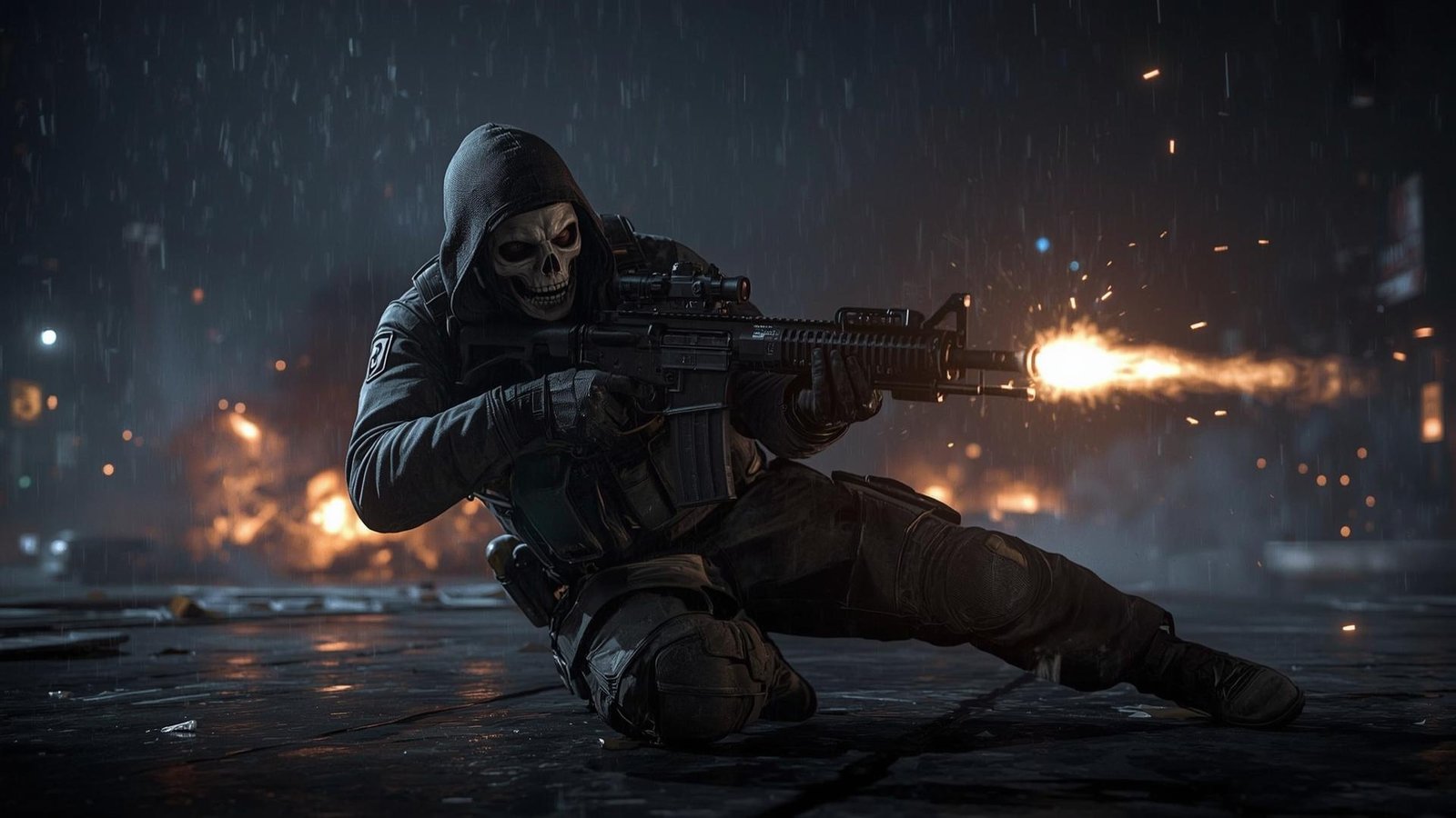 Download Free cod ghost firing wallpaper