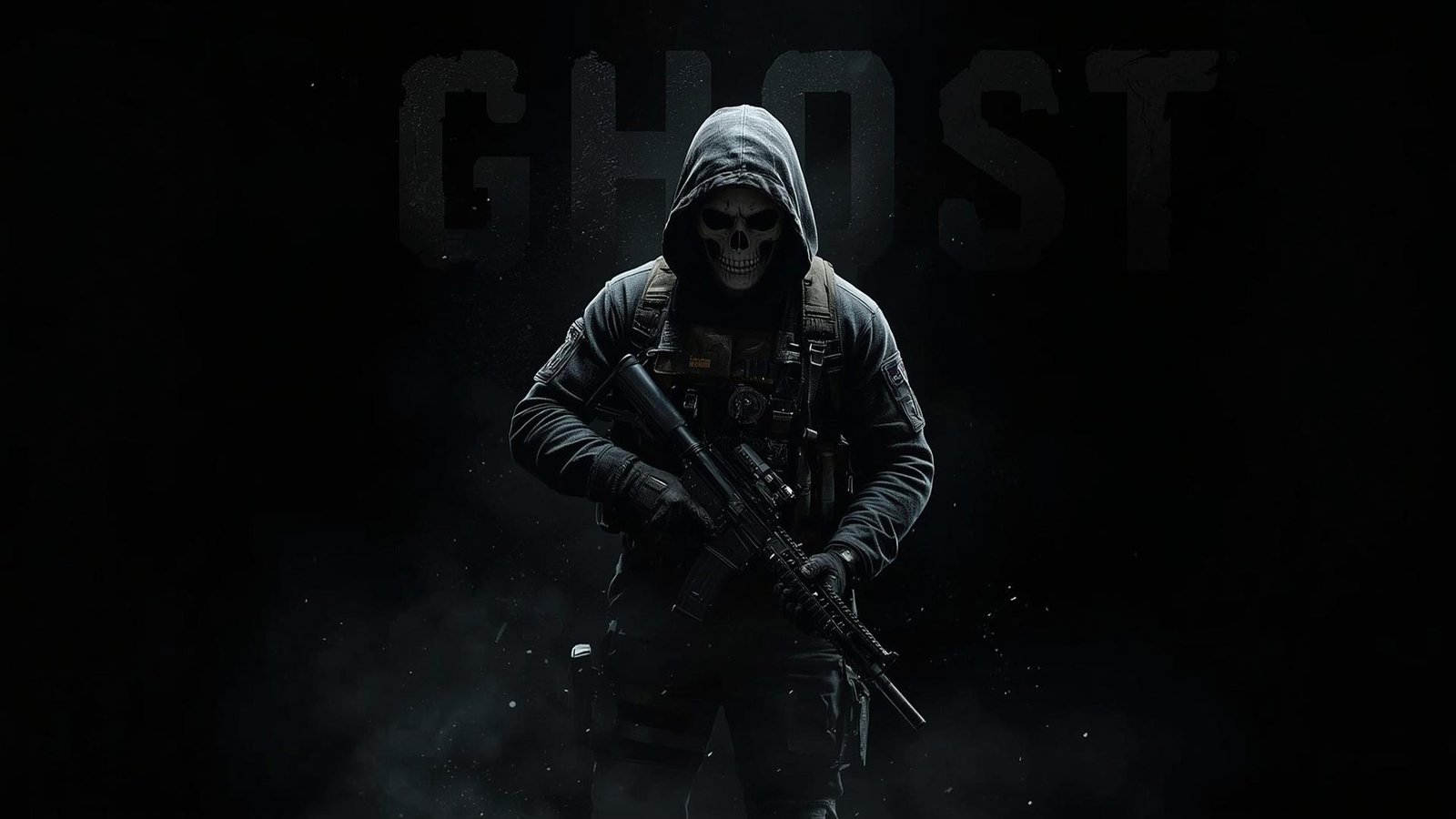 Download Free cod ghost dark wallpaper