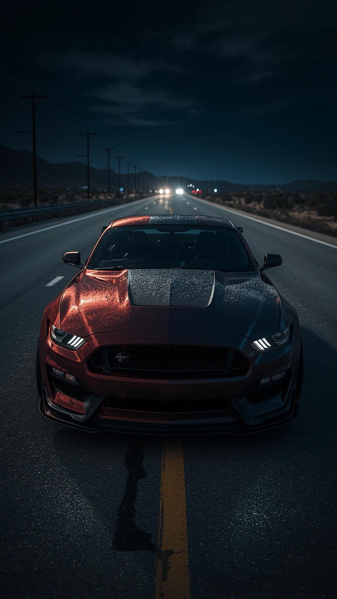 Download Free Mustang Front View Wallpaper