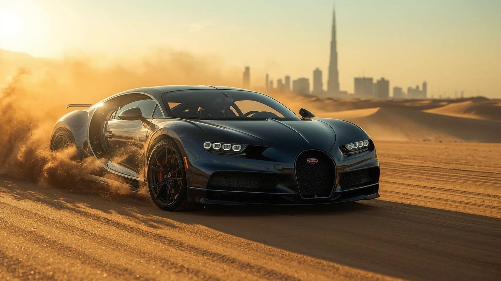 Download Free Bugatti Chiron Sunset Wallpaper