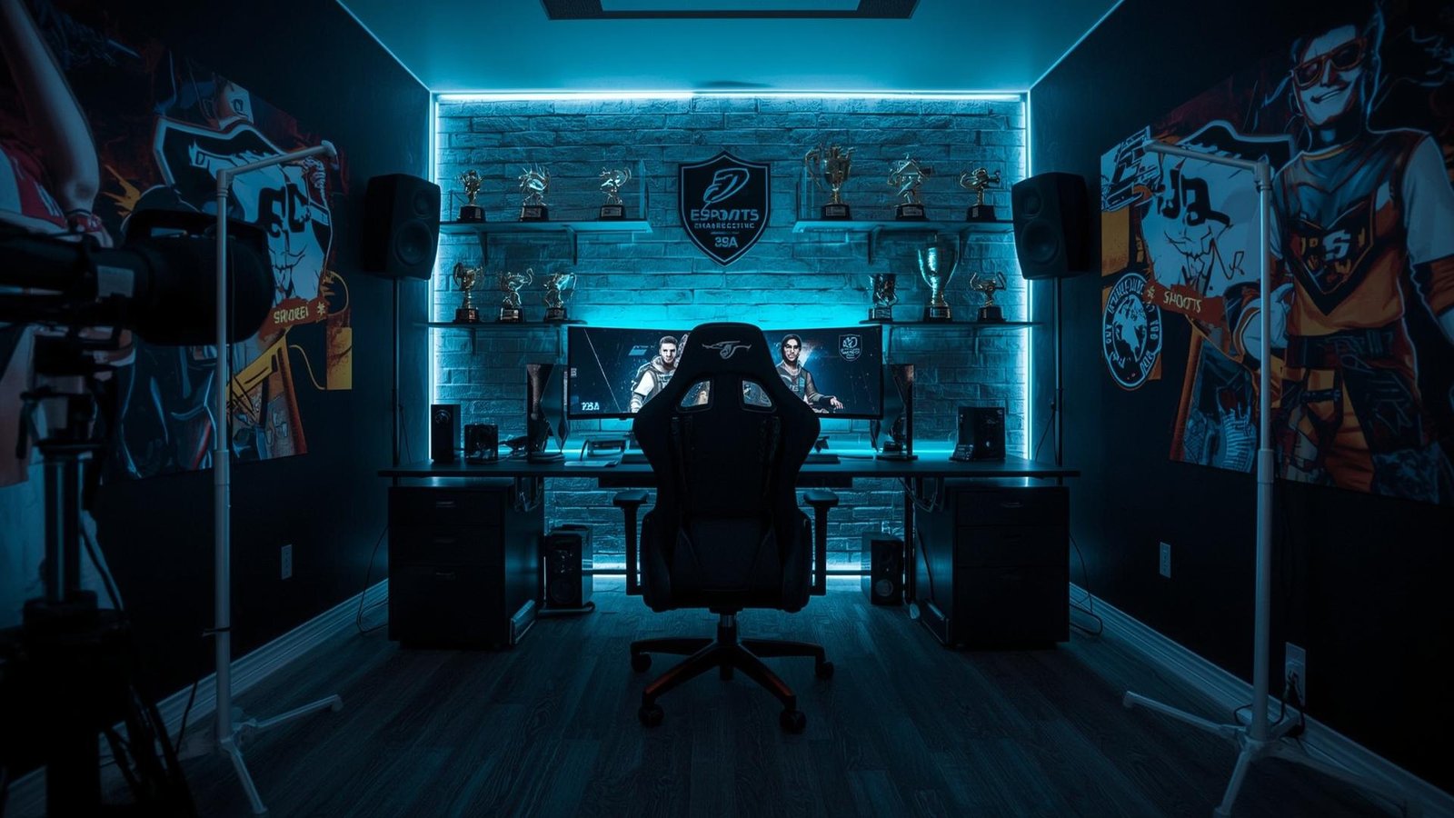 Download Free Esports Gaming Room Wallpaper Setup