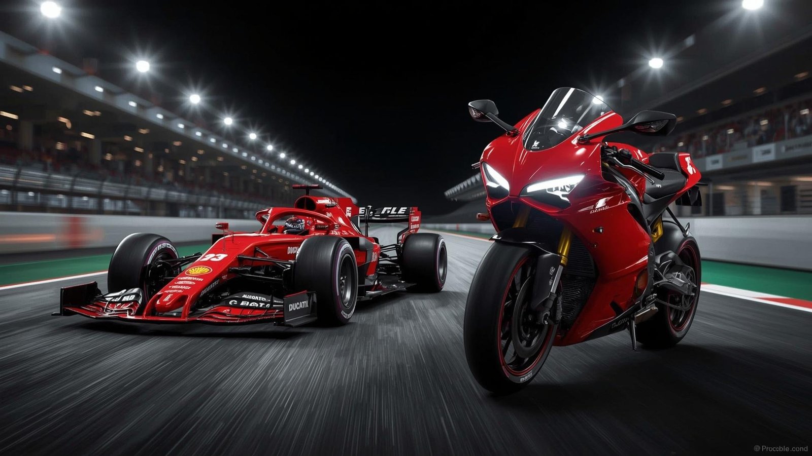 Download Free Car and Motorcycle Duo Wallpaper