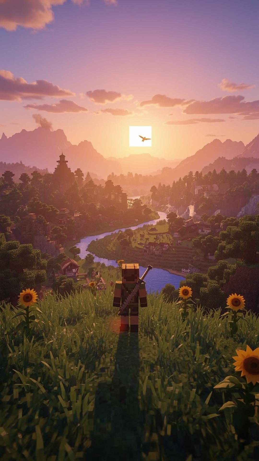 Download Free Epic Minecraft World Wallpaper