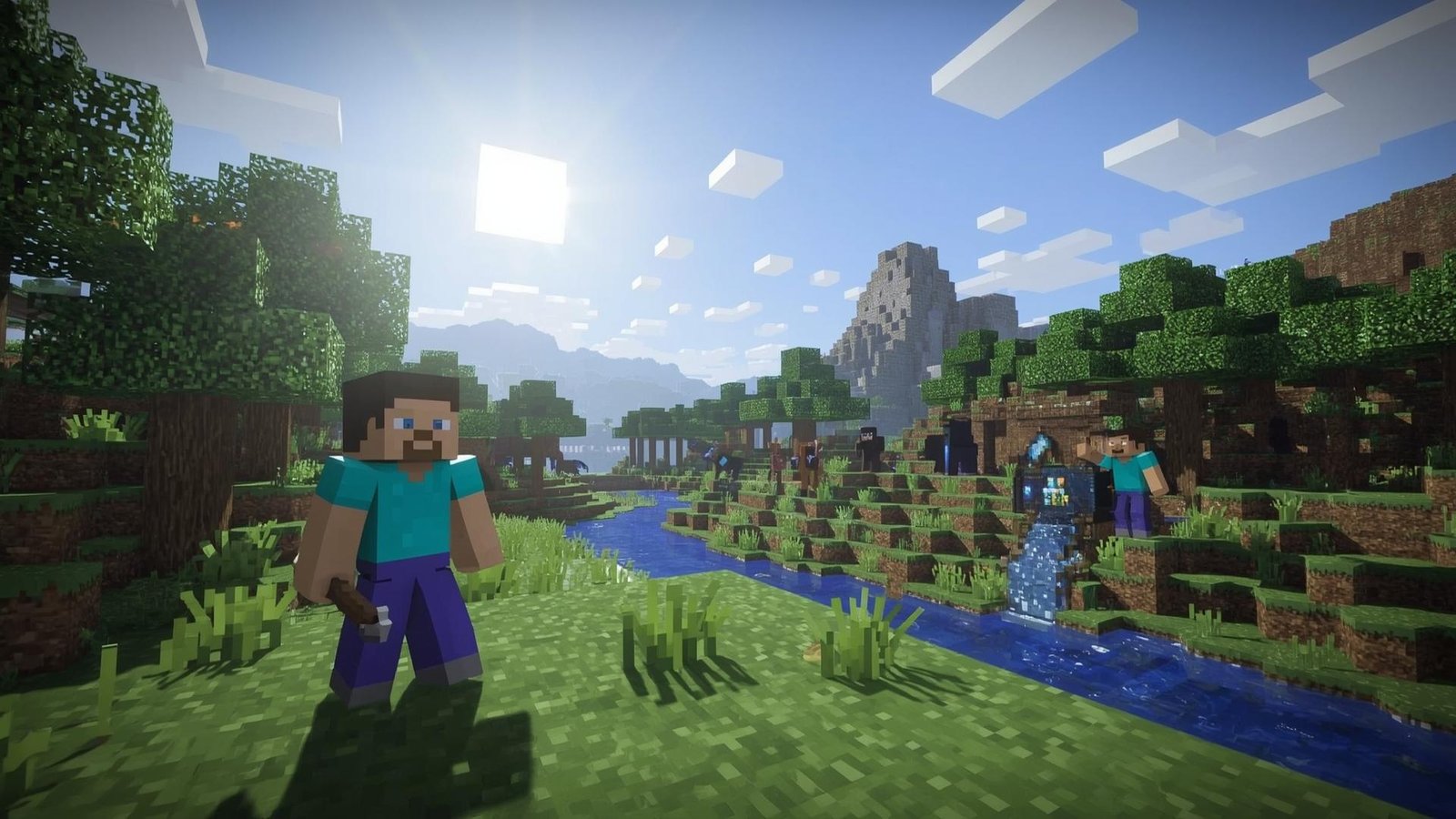 Download Free Classic Minecraft Voxel Wallpaper