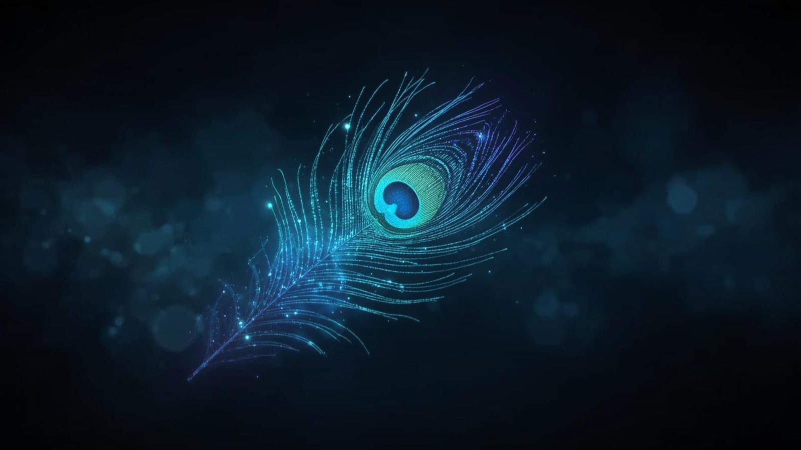 Download Free Peacock Feather Glow Wallpaper