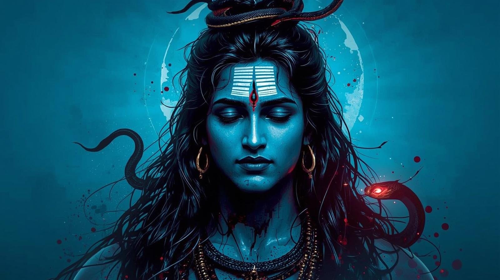 Download Free Blue Mahadev Wallpaper 4k