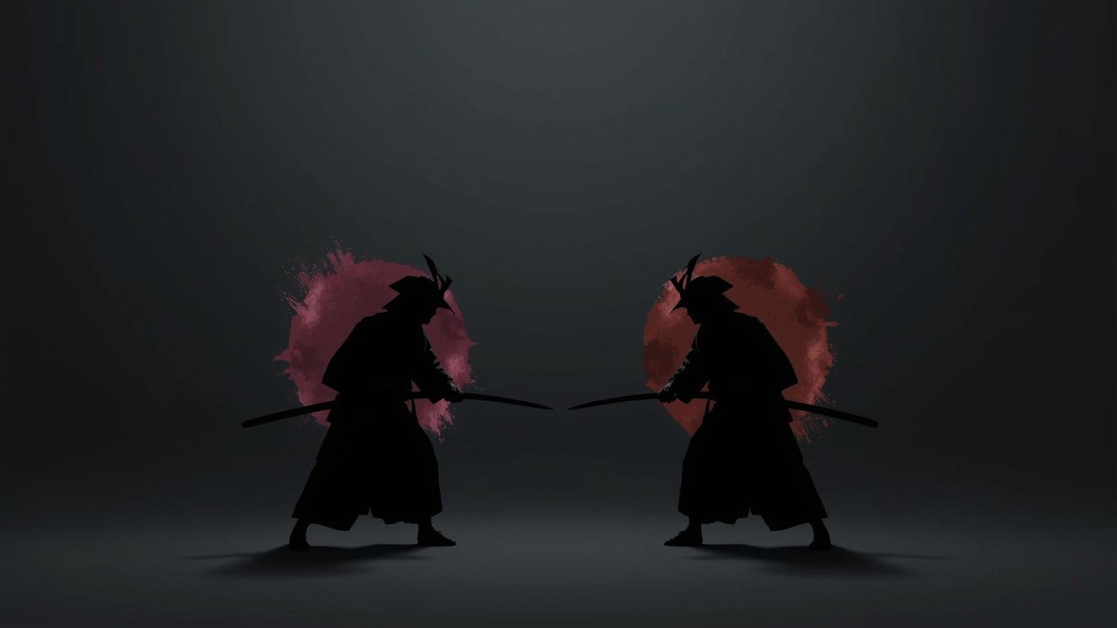 Download Free Samurai Duel Minimal Wallpaper