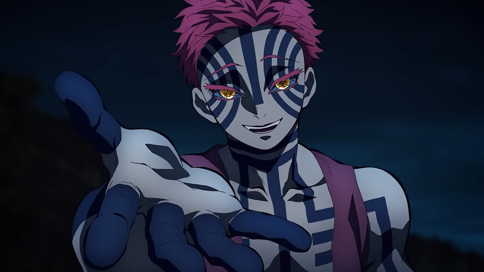 Download Free Akaza Demon Form Anime Wallpaper