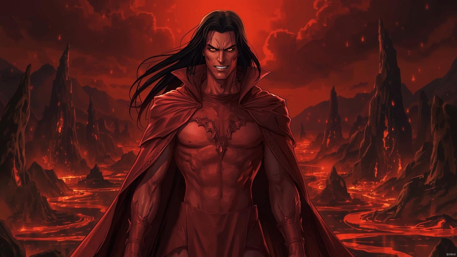 Download Free Dark Mephisto Aesthetic Wallpaper