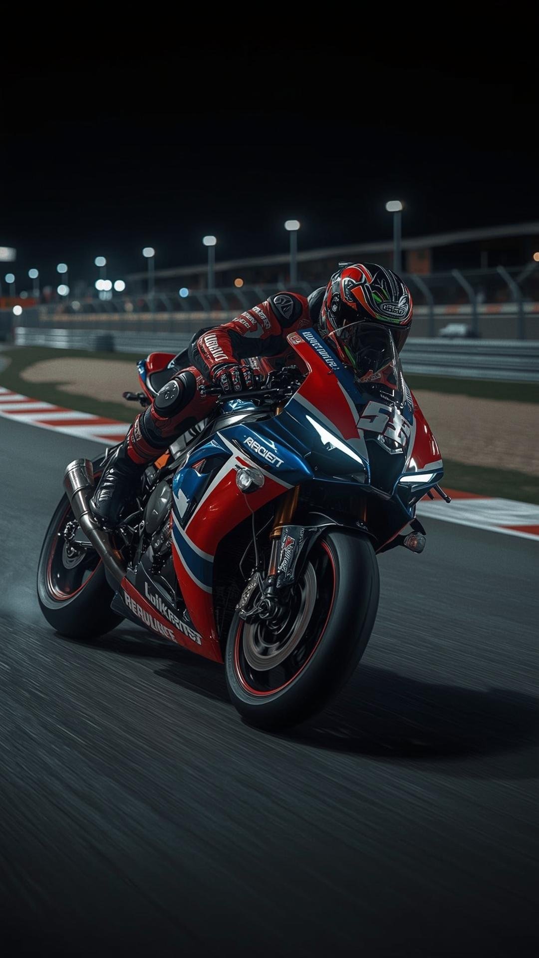 Download Free Sport Bike Cornering Shot Wallpaper