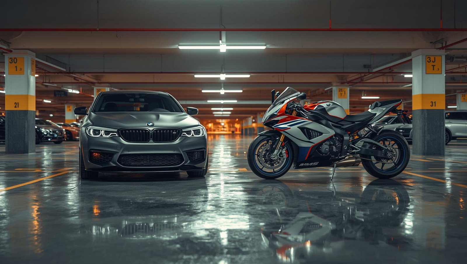 Download Free Bmw m5 and s1000rr wallpaper 4k