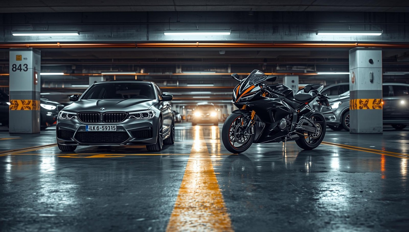Download Free Bmw m5 and s1000rr wallpaper 4k