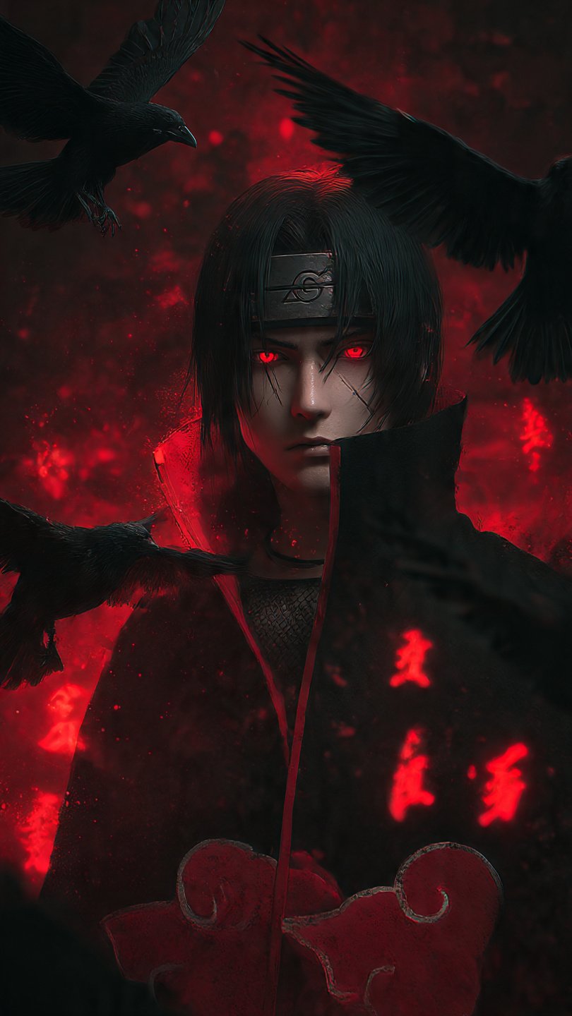 Itachi Uchiha Anime Wallpaper Phone HD 4K wallpaper for mobile and desktop, free HD background download for iPhone and laptop - FreezyStock