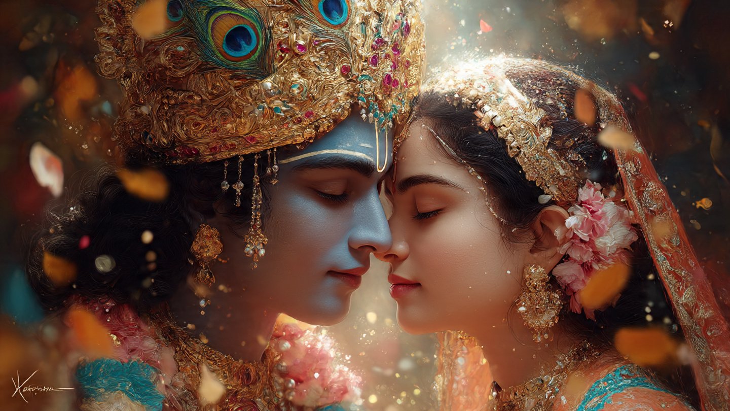 Radha Krishna Divine Wallpaper