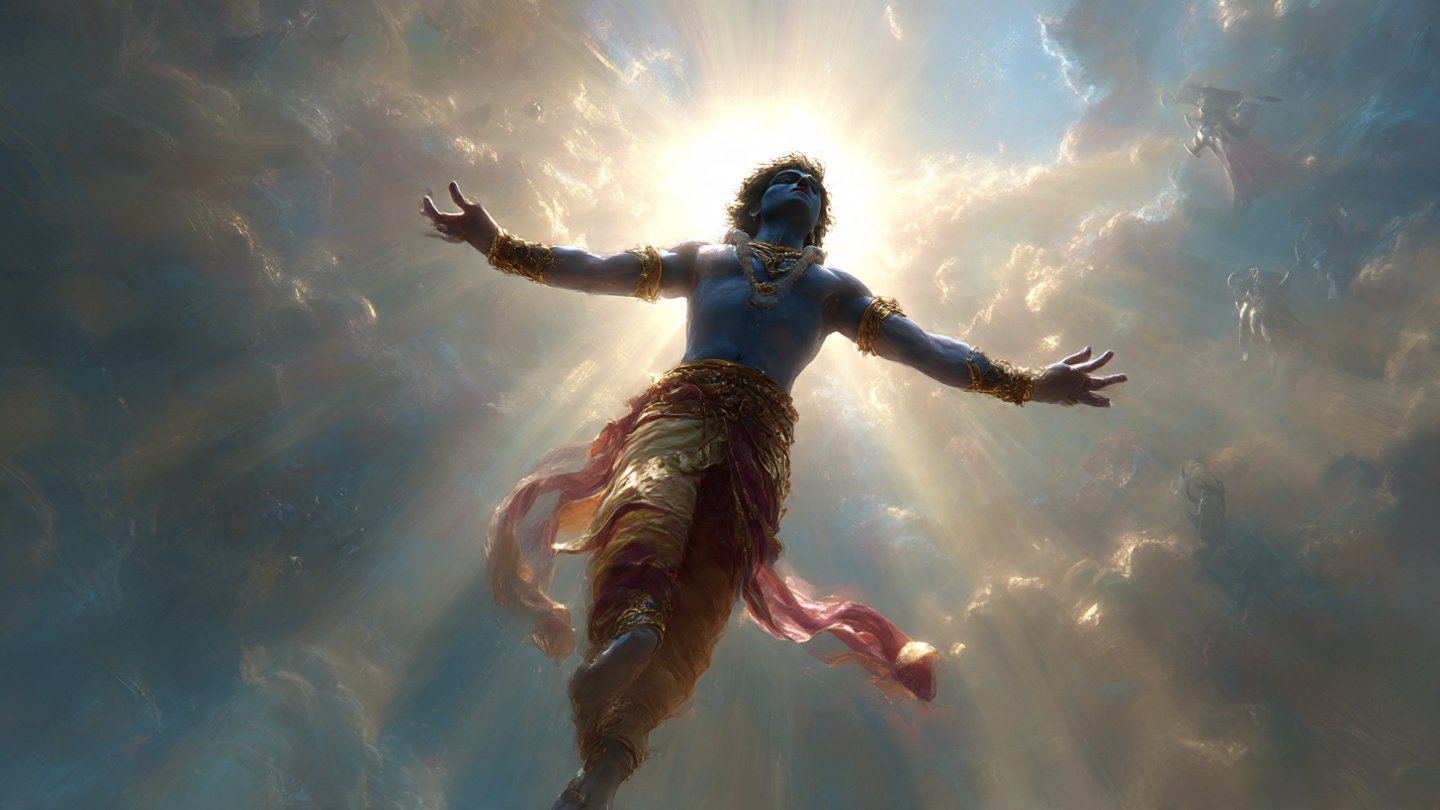 Krishna Aesthetic Wallpaper HD 4K wallpaper for mobile and desktop, free HD background download for iPhone and laptop - FreezyStock