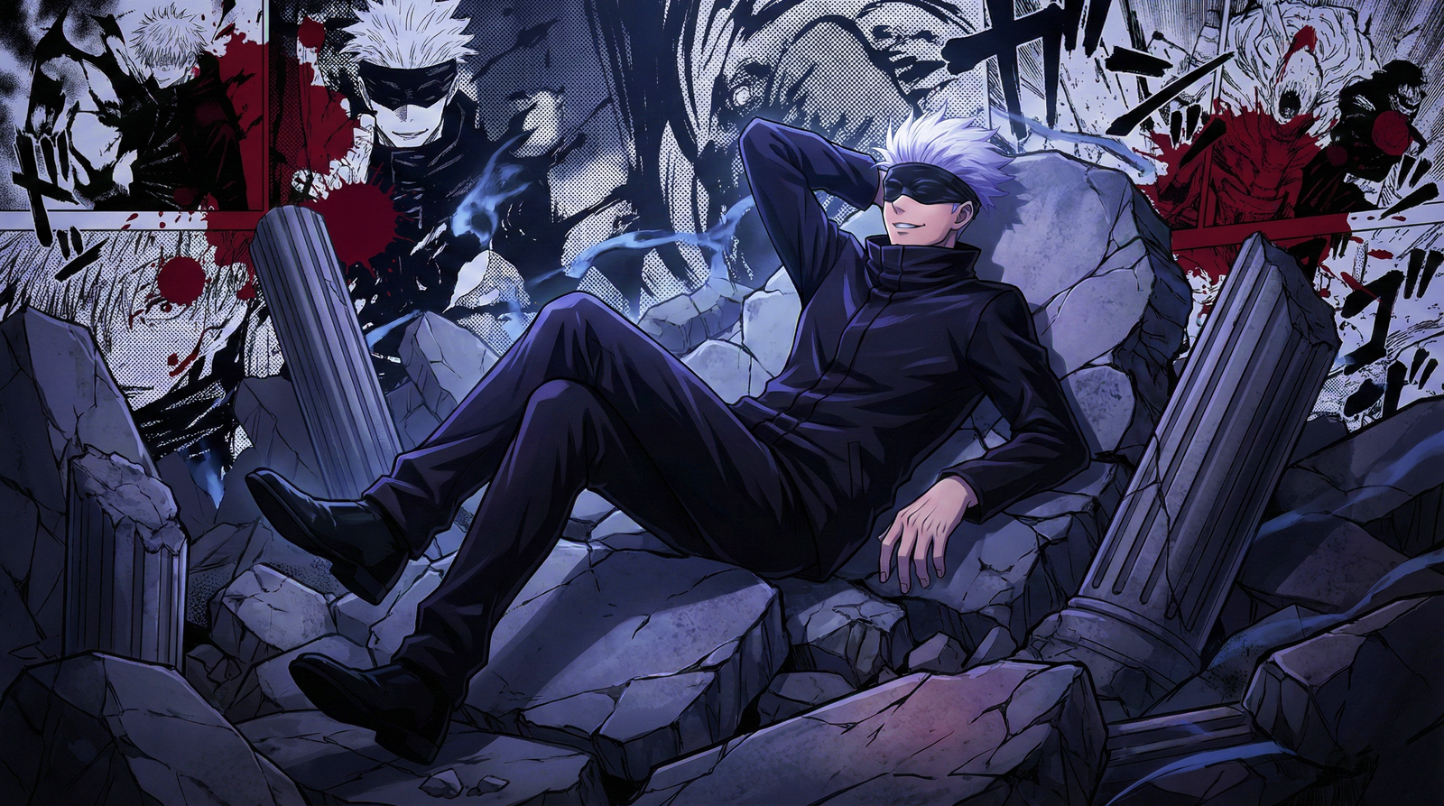 Gojo Satoru Blue Eyes 4k HD 4K wallpaper for mobile and desktop, free HD background download for iPhone and laptop - FreezyStock