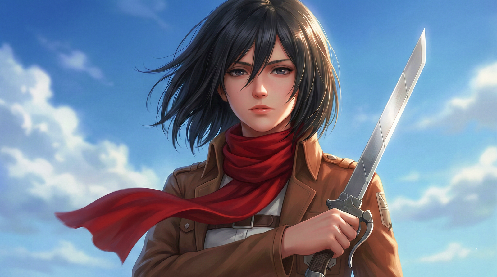 Attack On Titan Mikasa Wallpaper 1080p HD 4K wallpaper for mobile and desktop, free HD background download for iPhone and laptop - FreezyStock