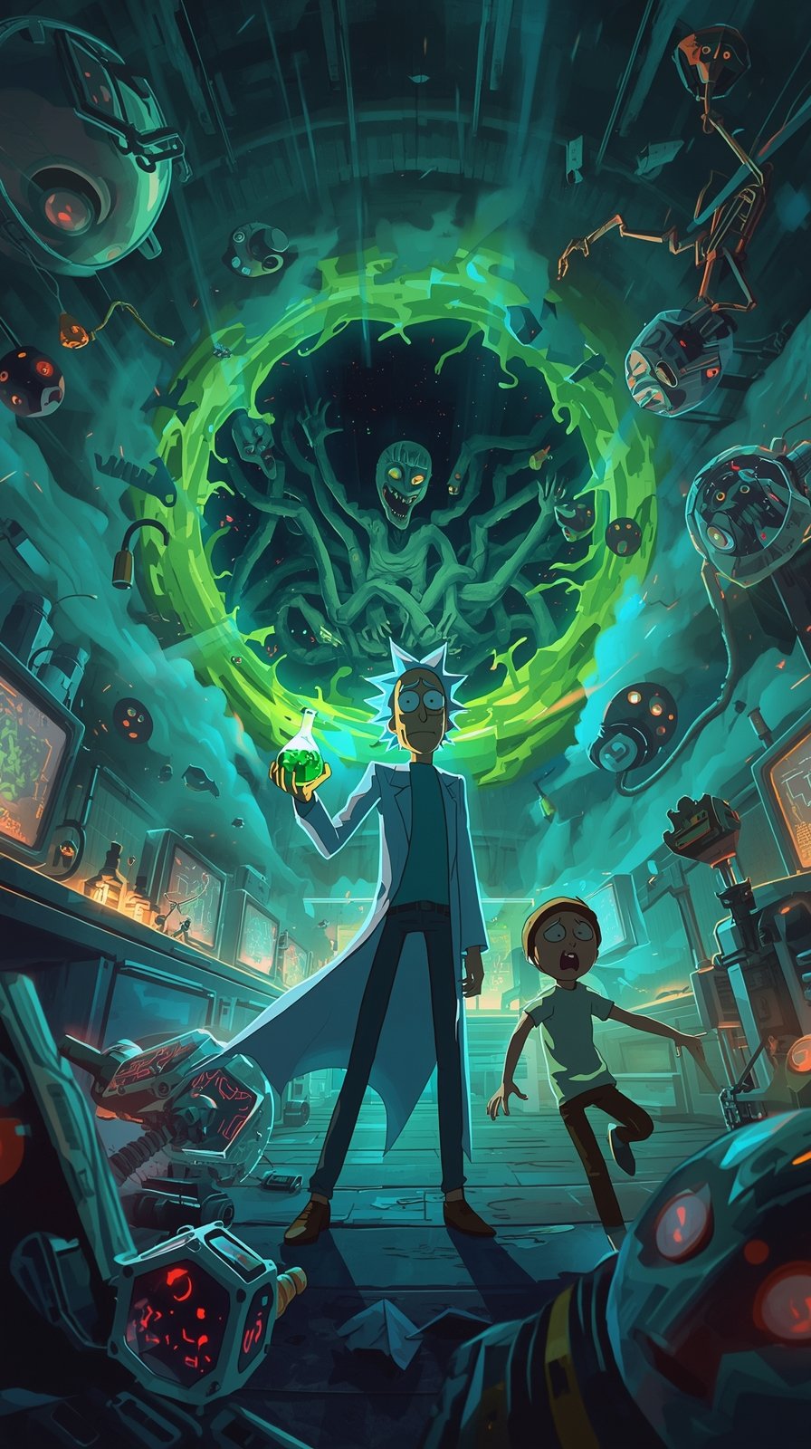 Rick And Morty Phone Wallpaper Hd HD 4K wallpaper for mobile and desktop, free HD background download for iPhone and laptop - FreezyStock