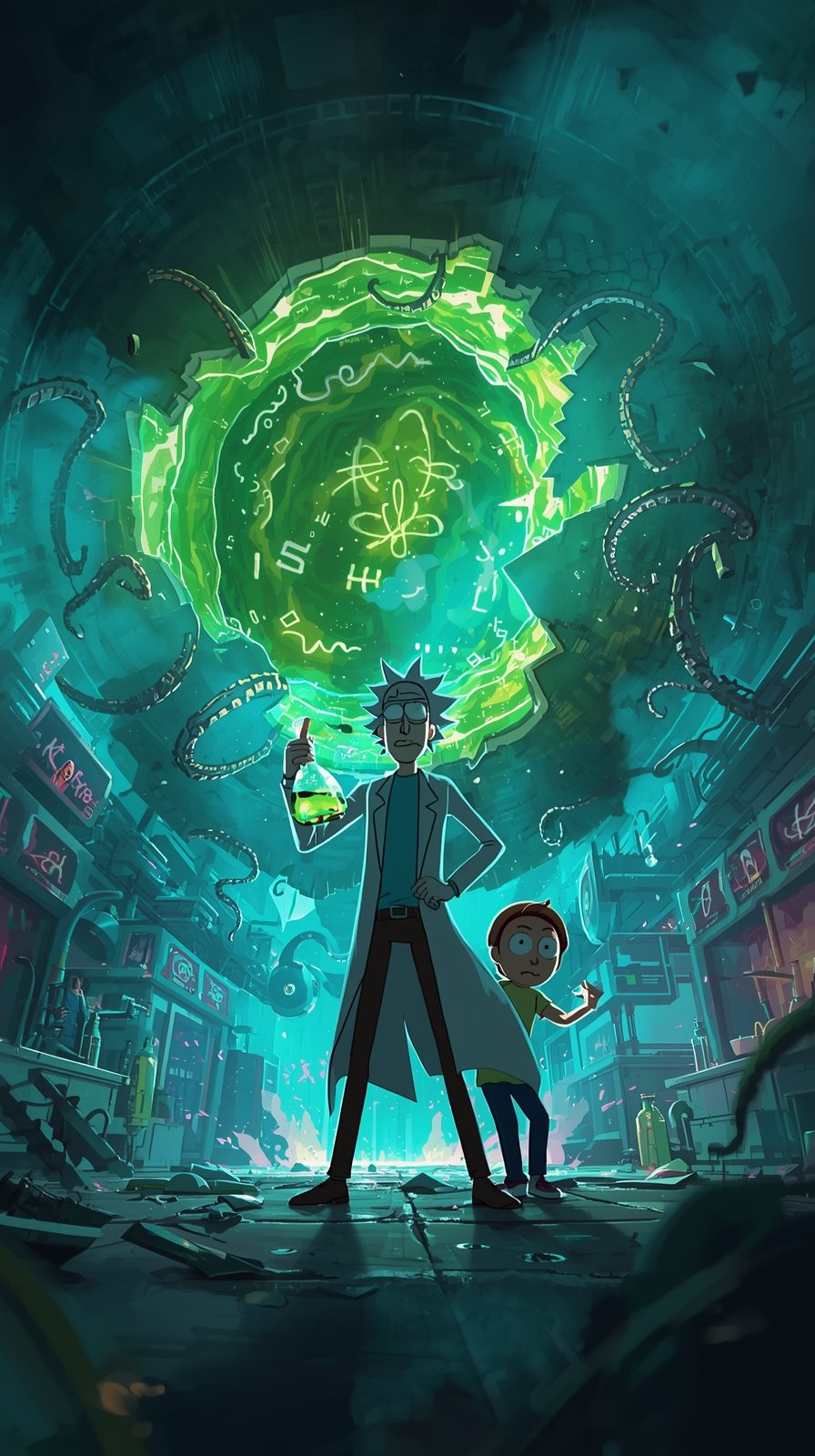 Rick And Morty Wallpaper 4k Iphone HD 4K wallpaper for mobile and desktop, free HD background download for iPhone and laptop - FreezyStock