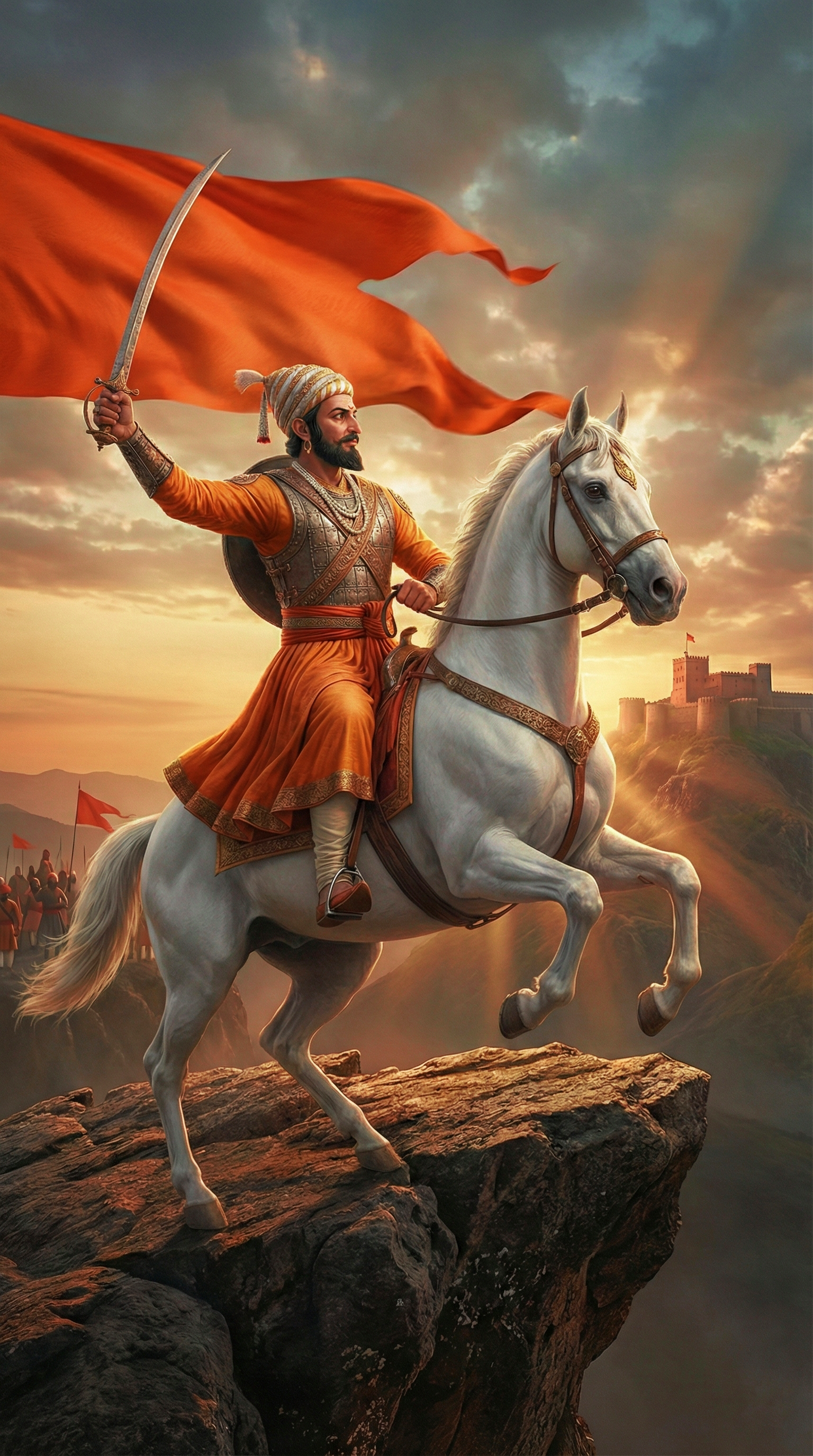 Shivaji Maharaj Vertical Hd Wallpaper