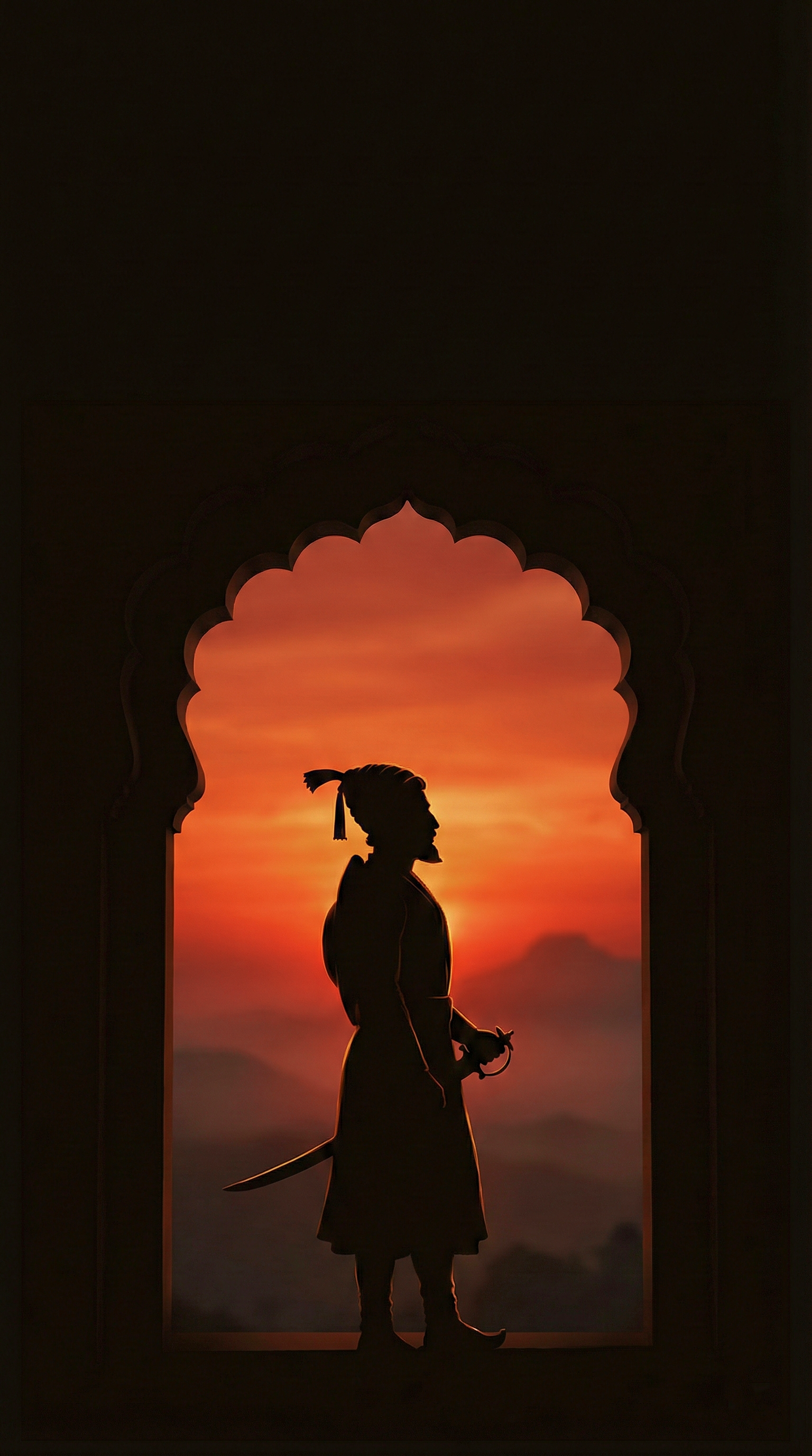 Shivaji Maharaj Dark Theme Wallpaper HD 4K wallpaper for mobile and desktop, free HD background download for iPhone and laptop - FreezyStock