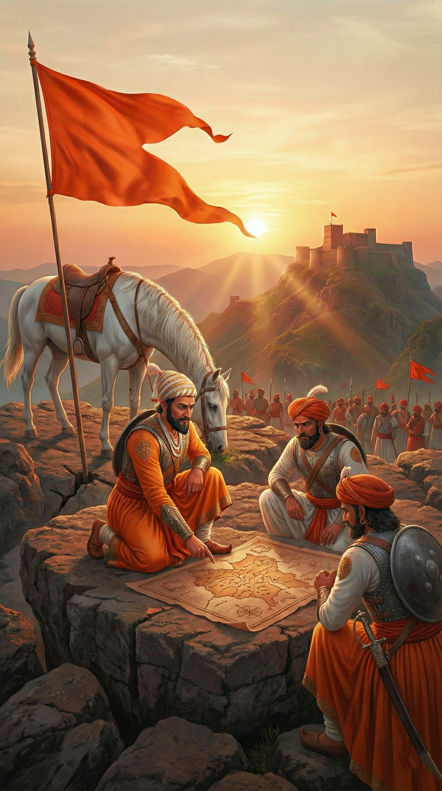 Shivaji Maharaj 4k Portrait Wallpaper