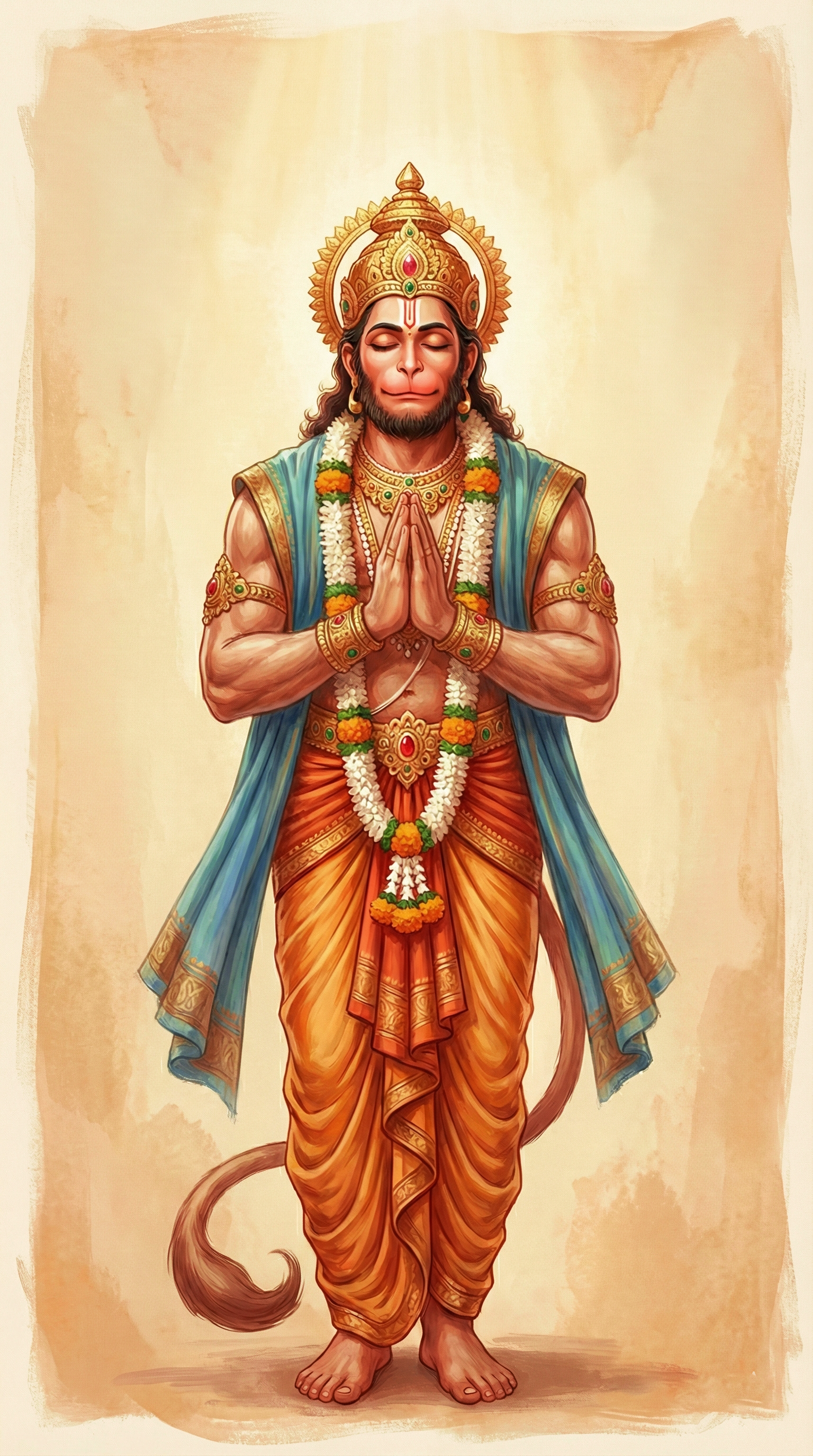 Hanuman Blessing Iphone Wallpaper 4k wallpaper 4k hd
