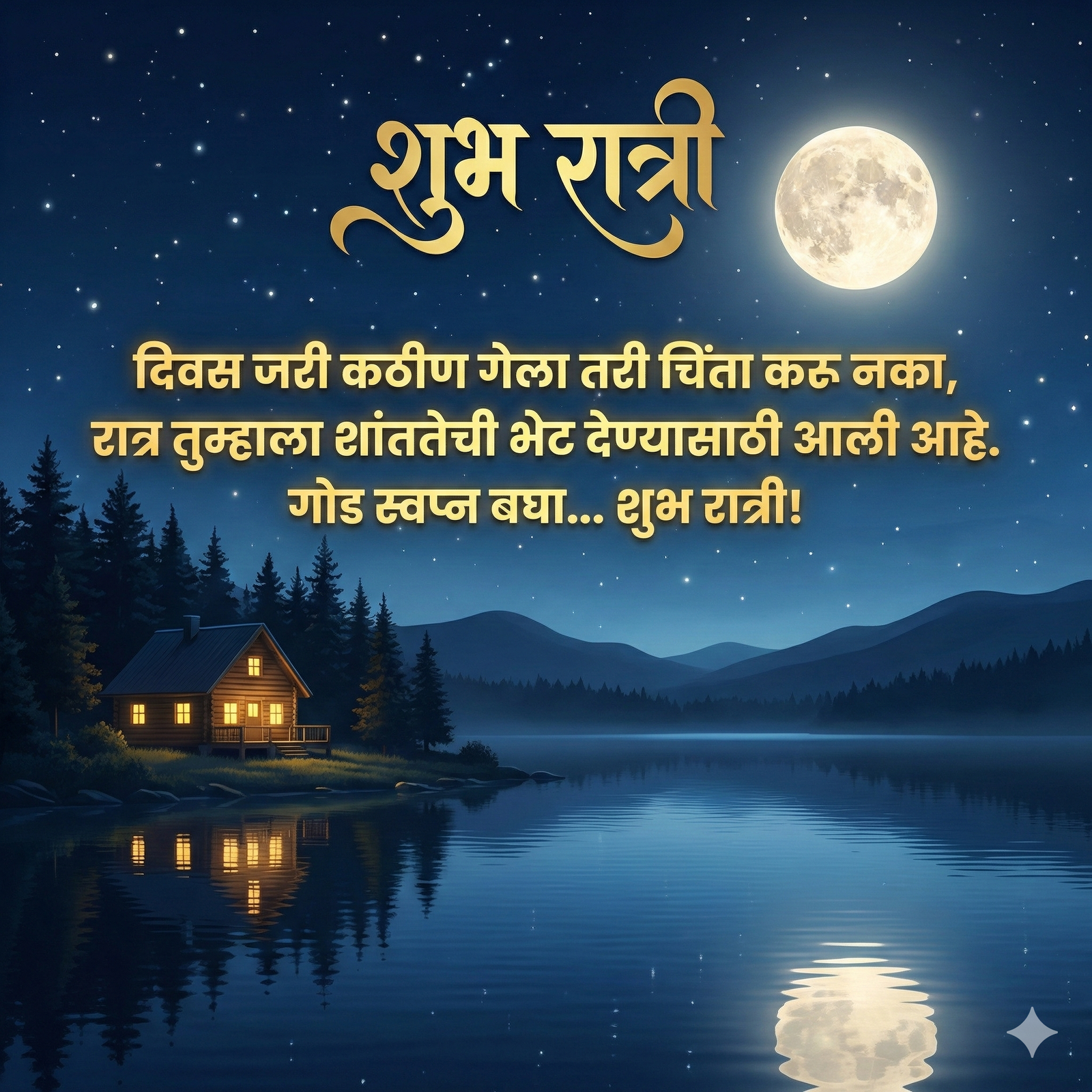 Beautiful Good Night Images Marathi HD 4K wallpaper for mobile and desktop, free HD background download for iPhone and laptop - FreezyStock