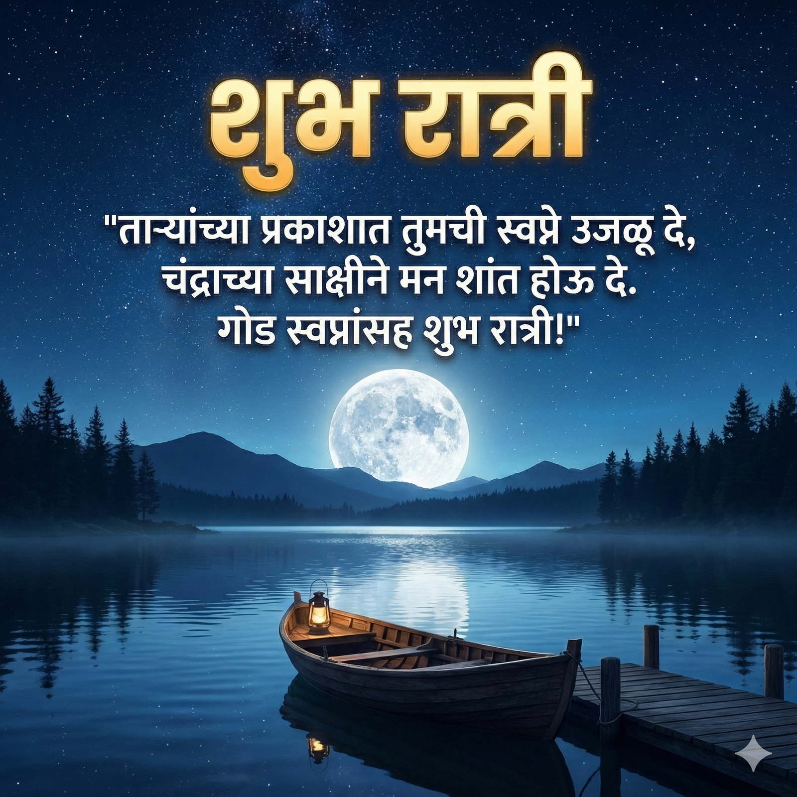 Good night image in marathi 4K wallpaper collection for mobile and desktop preview