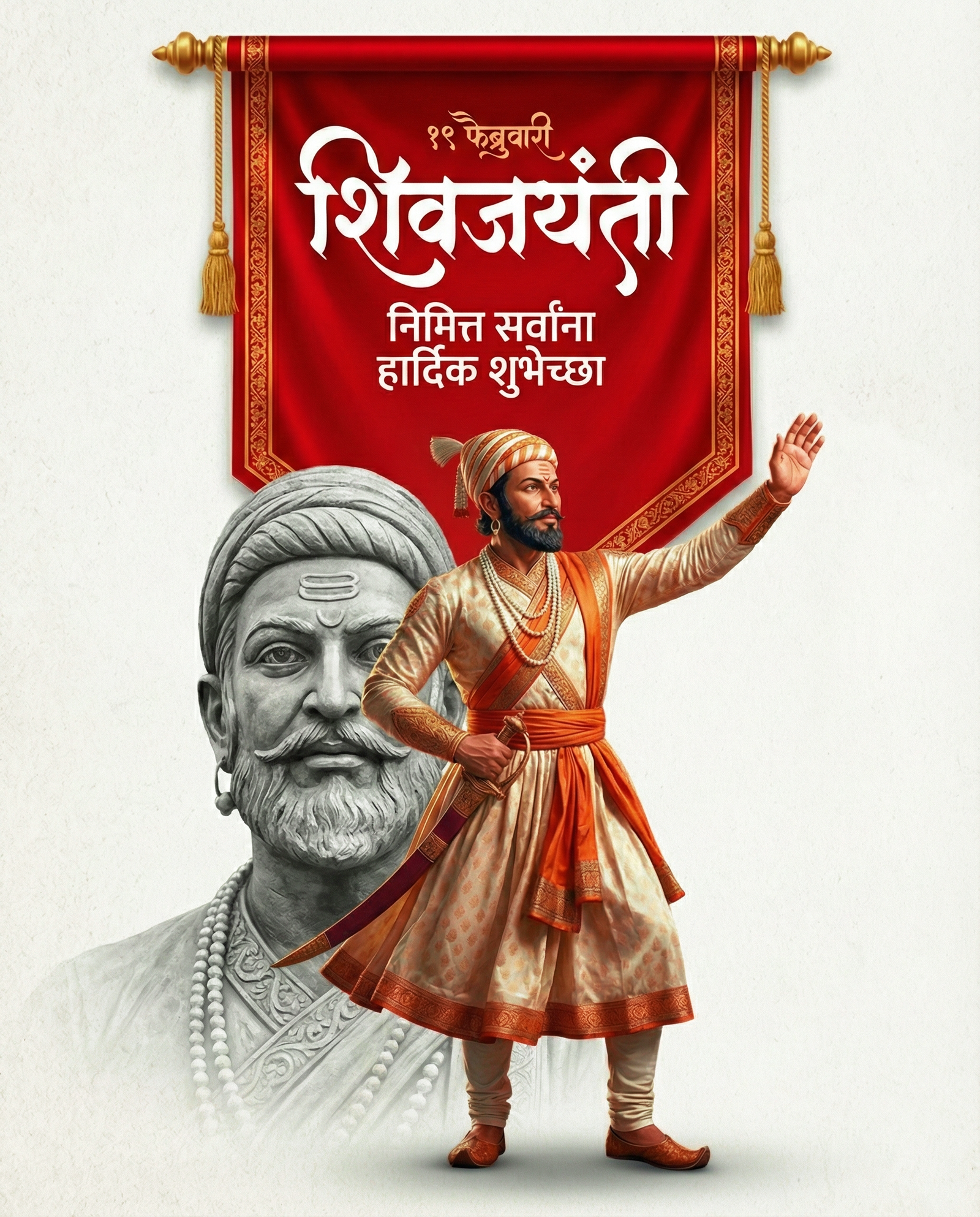 Shiv Jayanti Celebration Post 1080x1080 wallpaper 4k hd